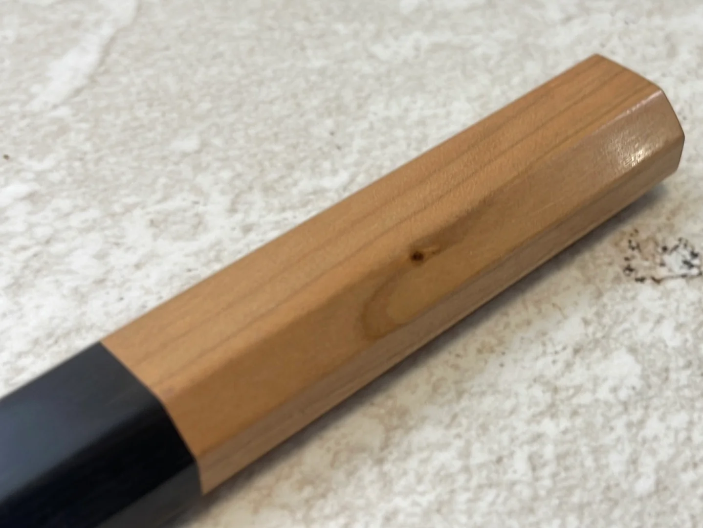 Japanese Handle Cherry Black with Shitan Bolster Octagon Shape - Image 4