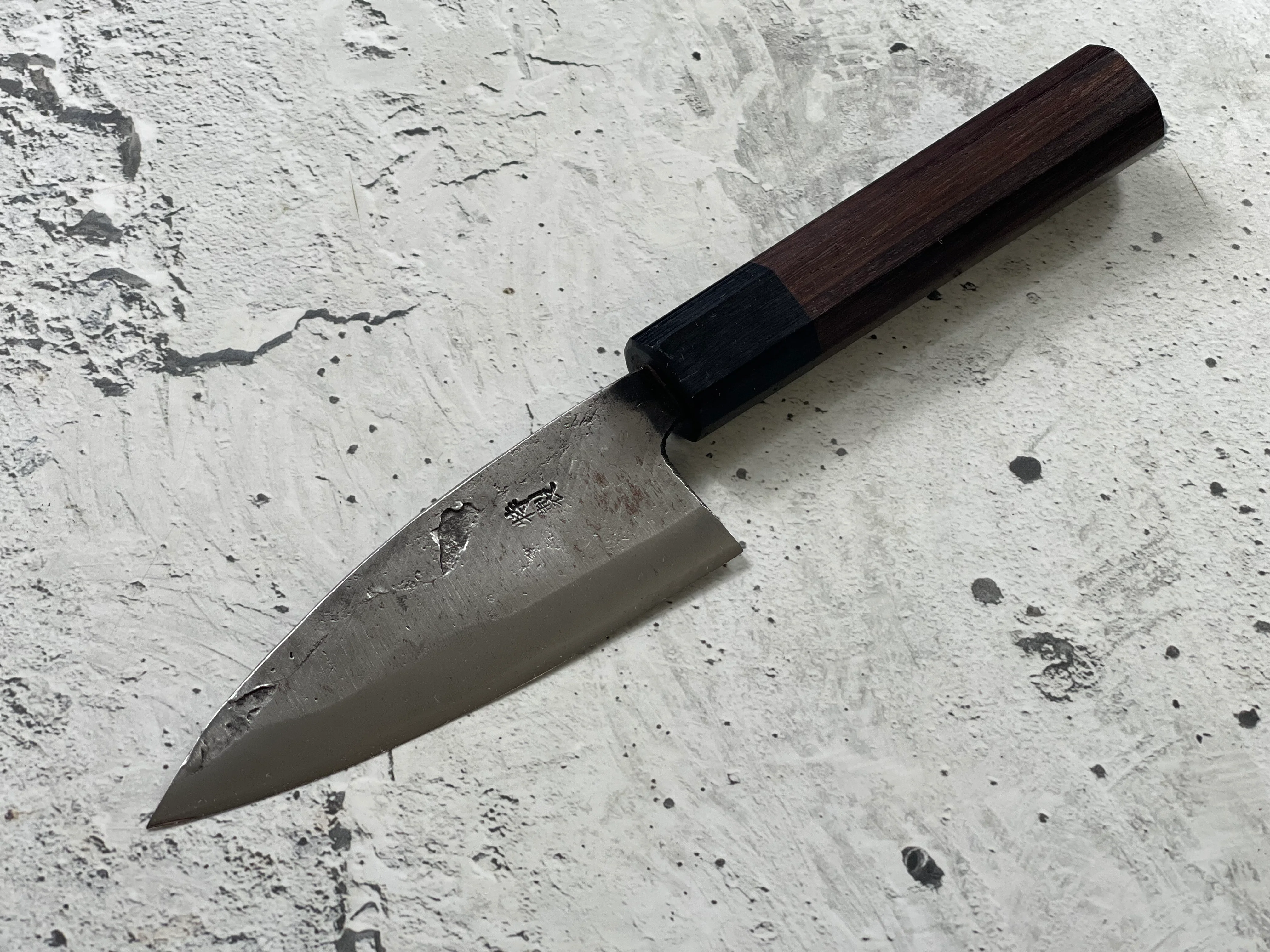 Japanese Knife Set 3x Carbon Steel Rosewood Black Octagon Handle Made In Japan 🇯🇵 1538 - Image 13