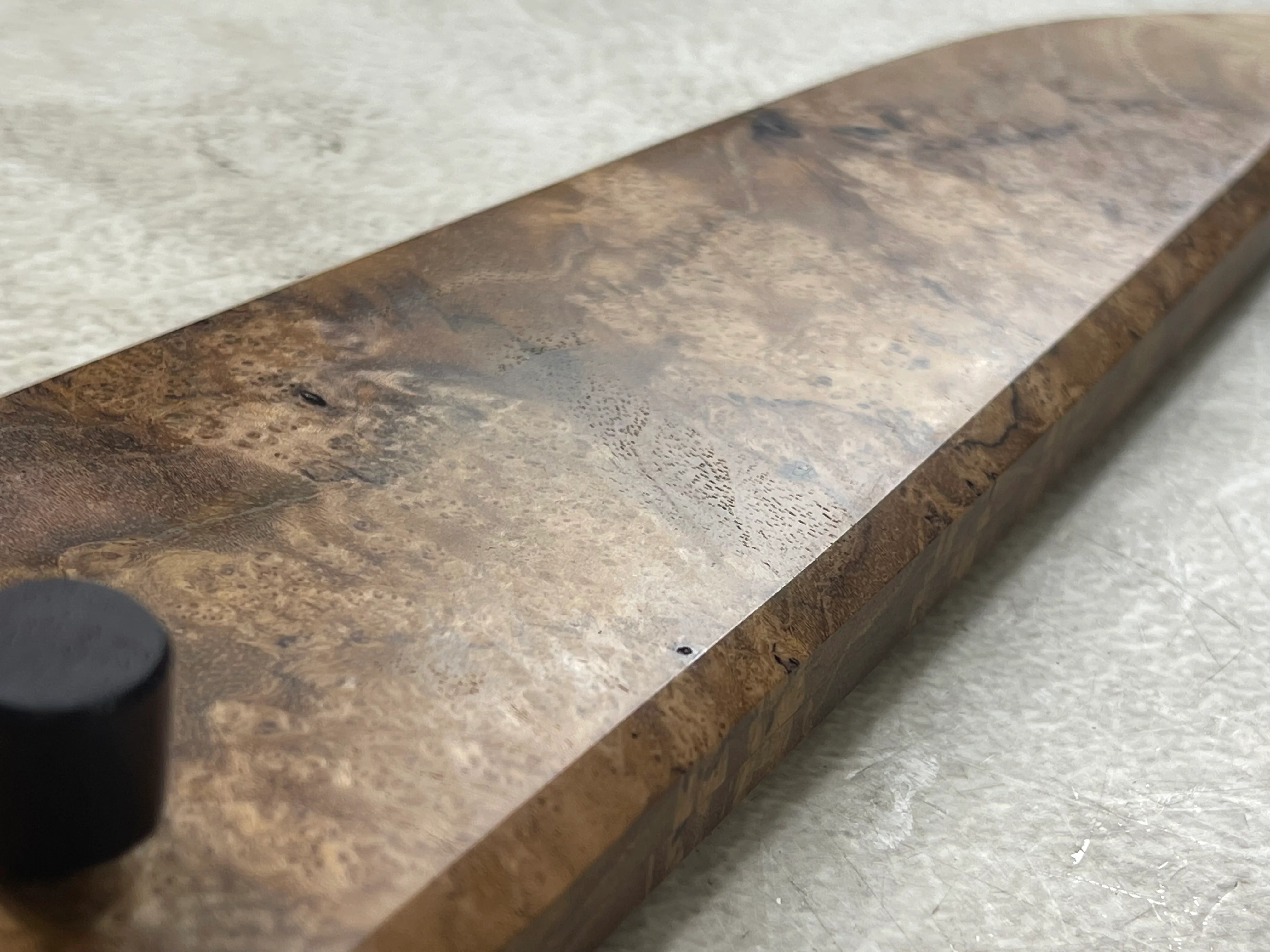 Kanefusa Gyuto 230mm Teakwood Burl & Rosewood Handle & Sheath - Image 23