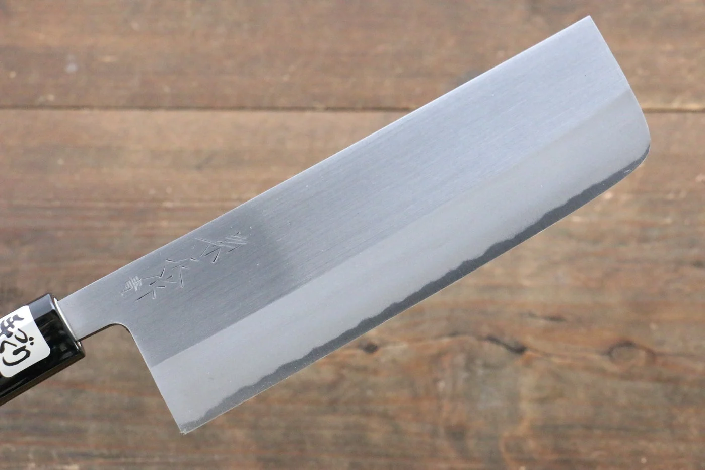 Kanetsune Blue Steel No. 2 Migaki Finished Nakiri Japanese Knife 165mm Magnolia Handle - Image 6