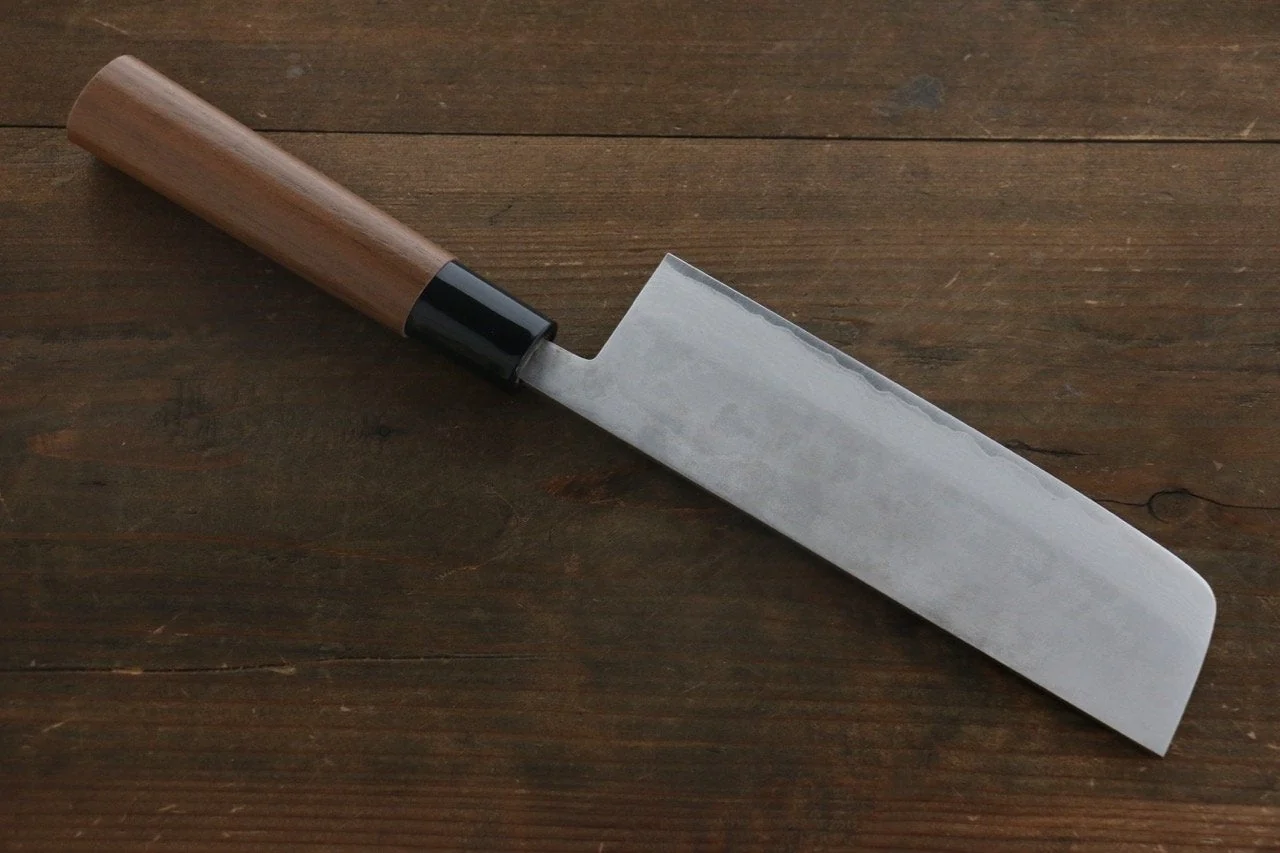 Kanetsune VG1 17 Layers Damascus Nakiri Japanese Knife 165mm Walnut Handle - Image 10