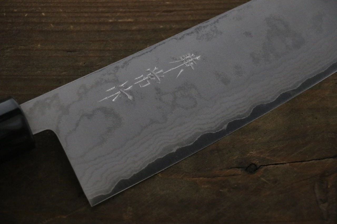 Kanetsune VG1 17 Layers Damascus Santoku Japanese Knife 165mm Walnut Handle - Image 6