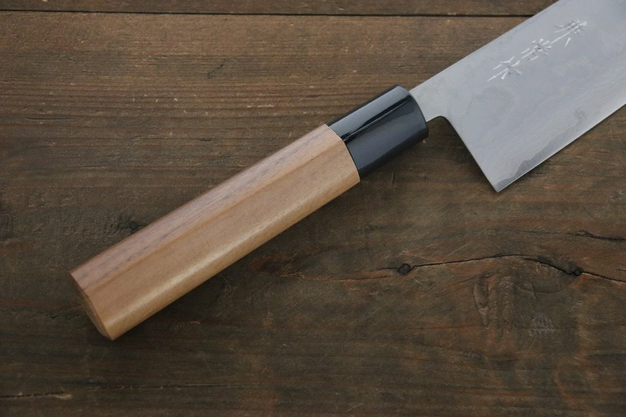 Kanetsune VG1 17 Layers Damascus Santoku Japanese Knife 165mm Walnut Handle - Image 7