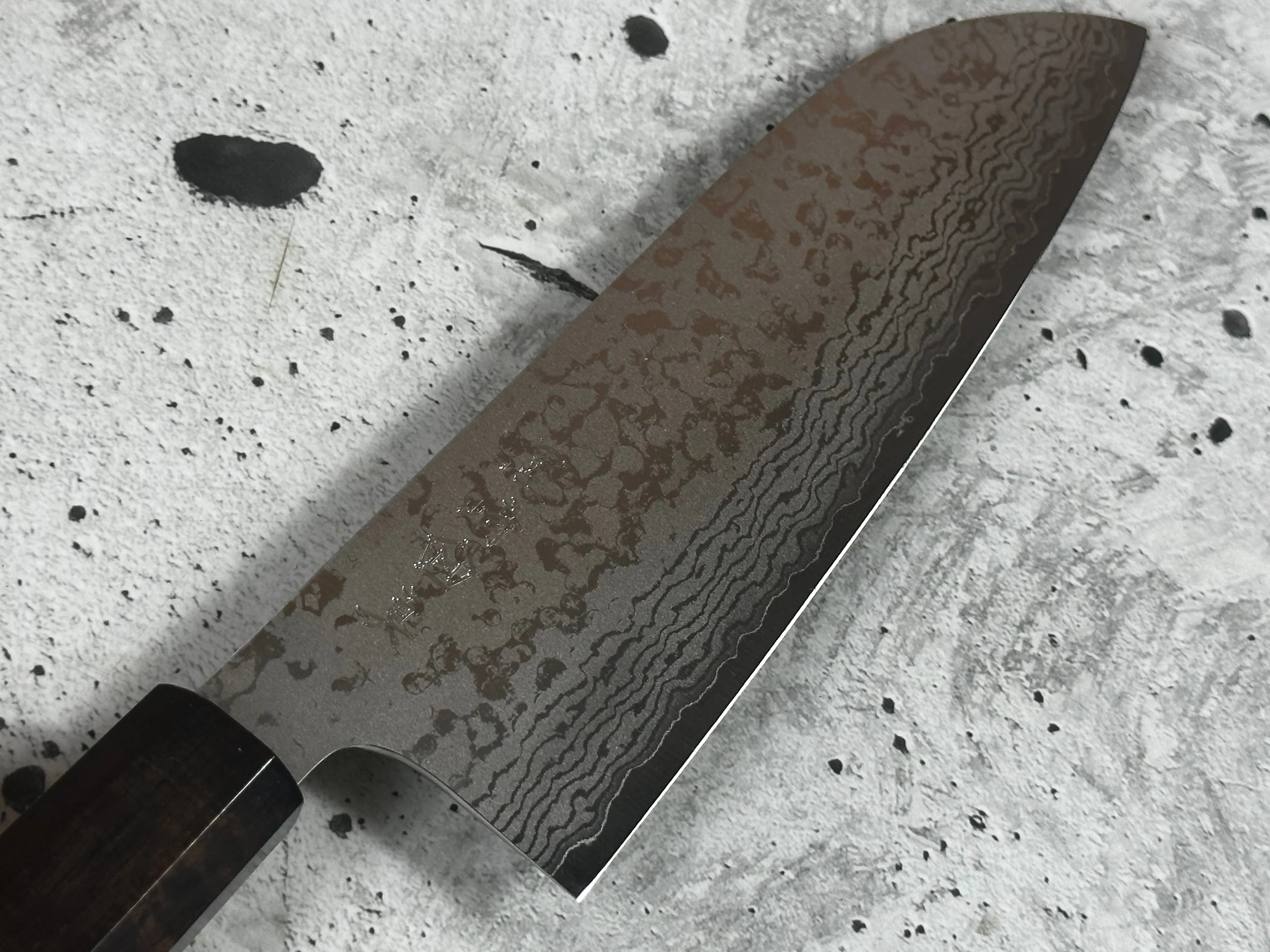 Makoto Kurosaki VG7 Damascus Santoku Knife 165mm - Image 9