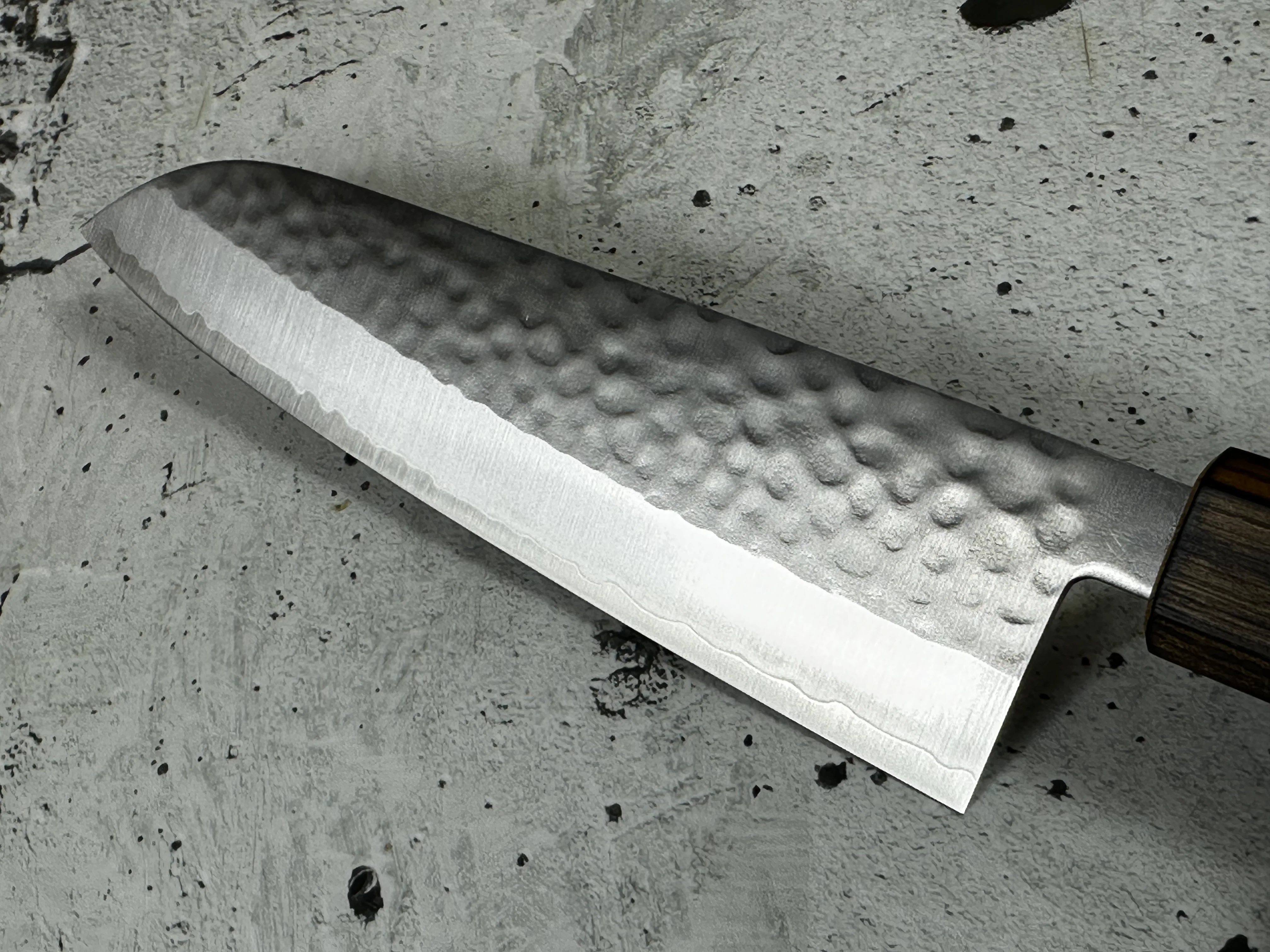 Masutani Kokuryu Tsutime Gyuto 180mm VG1 Steel Oak Handle - Image 13