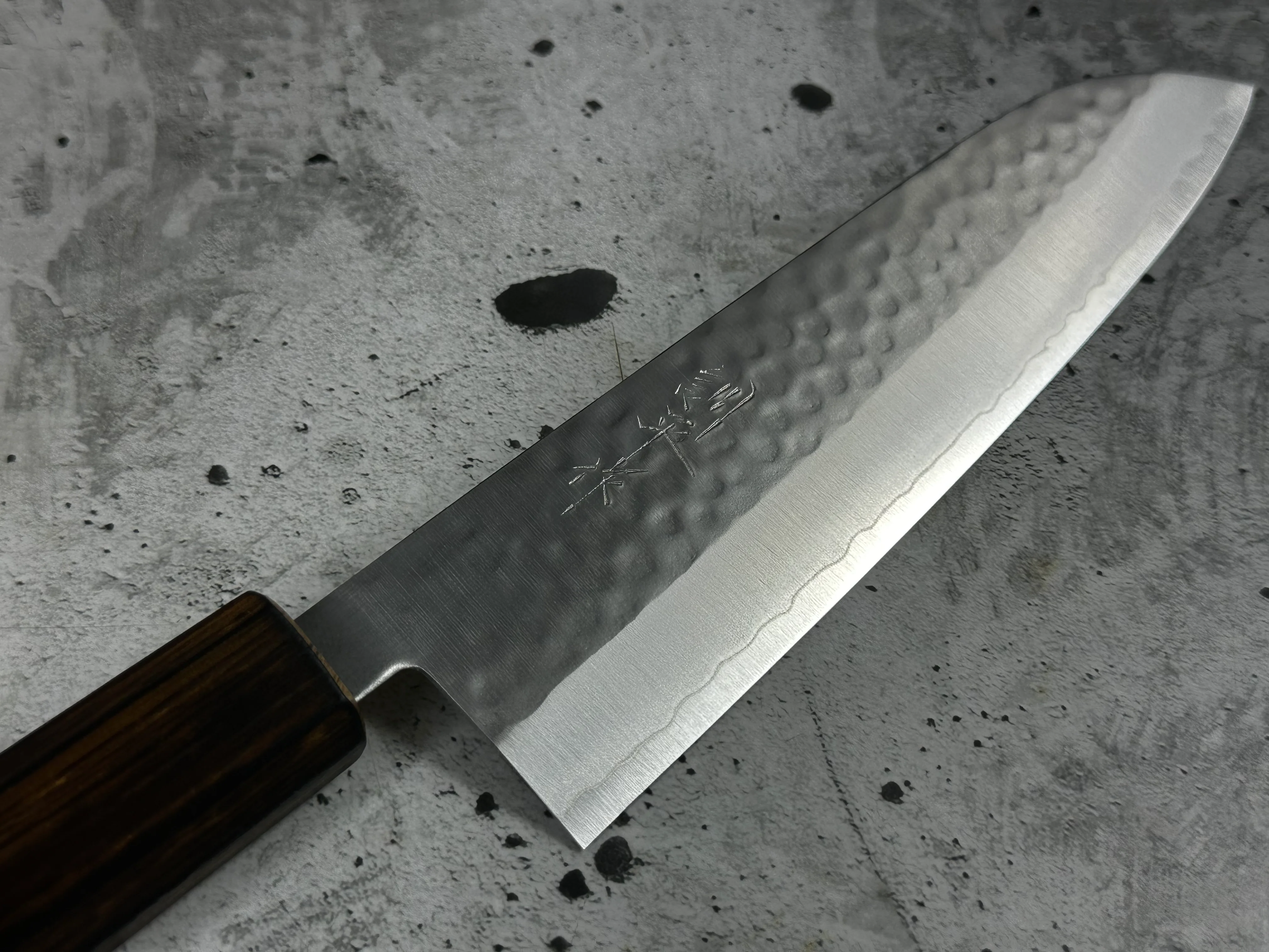 Masutani Kokuryu Tsutime Gyuto 180mm VG1 Steel Oak Handle - Image 7