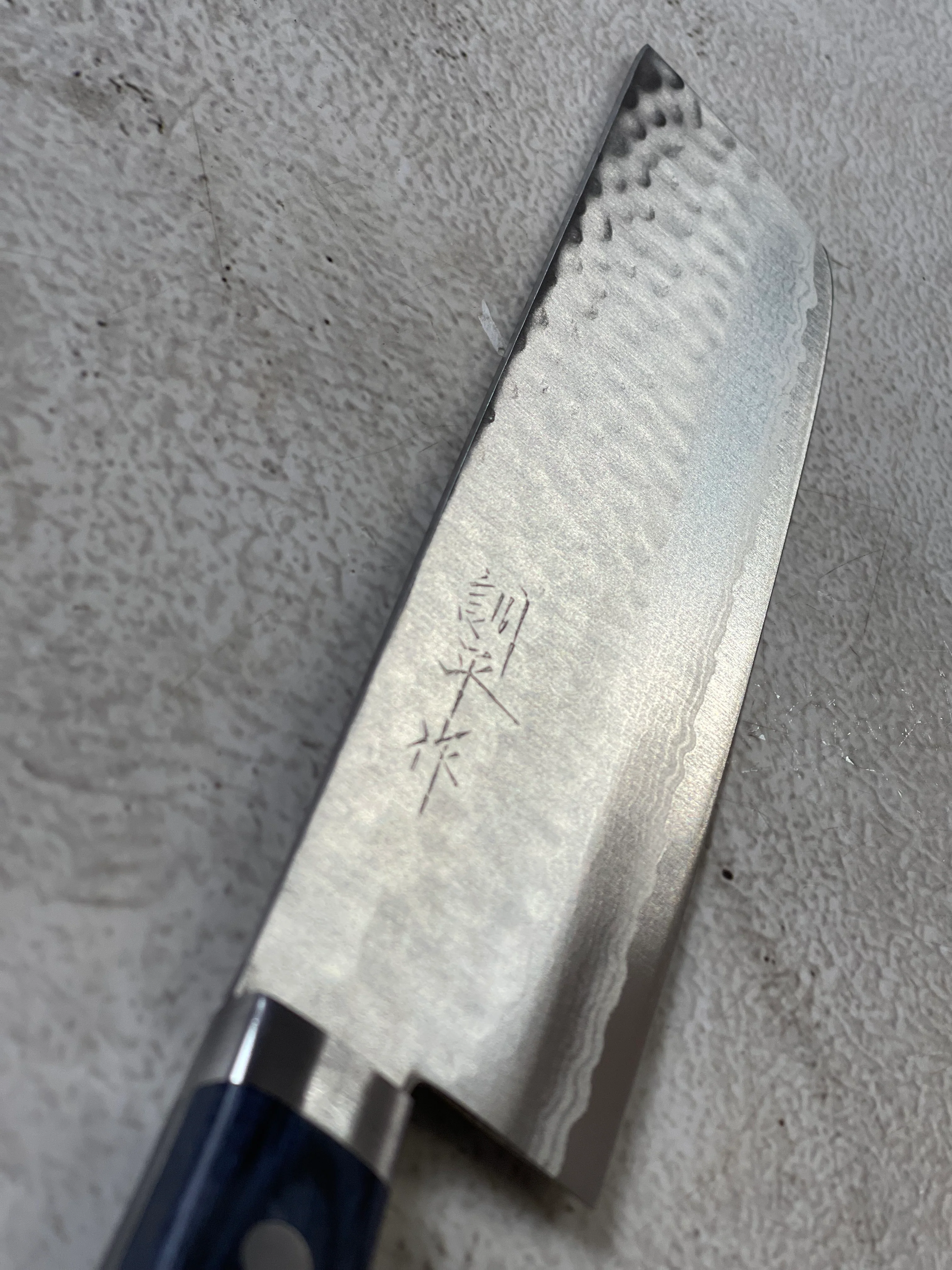Masutani Kokuryu Usuba 160mm Blue Pakkawood Handle - Image 11