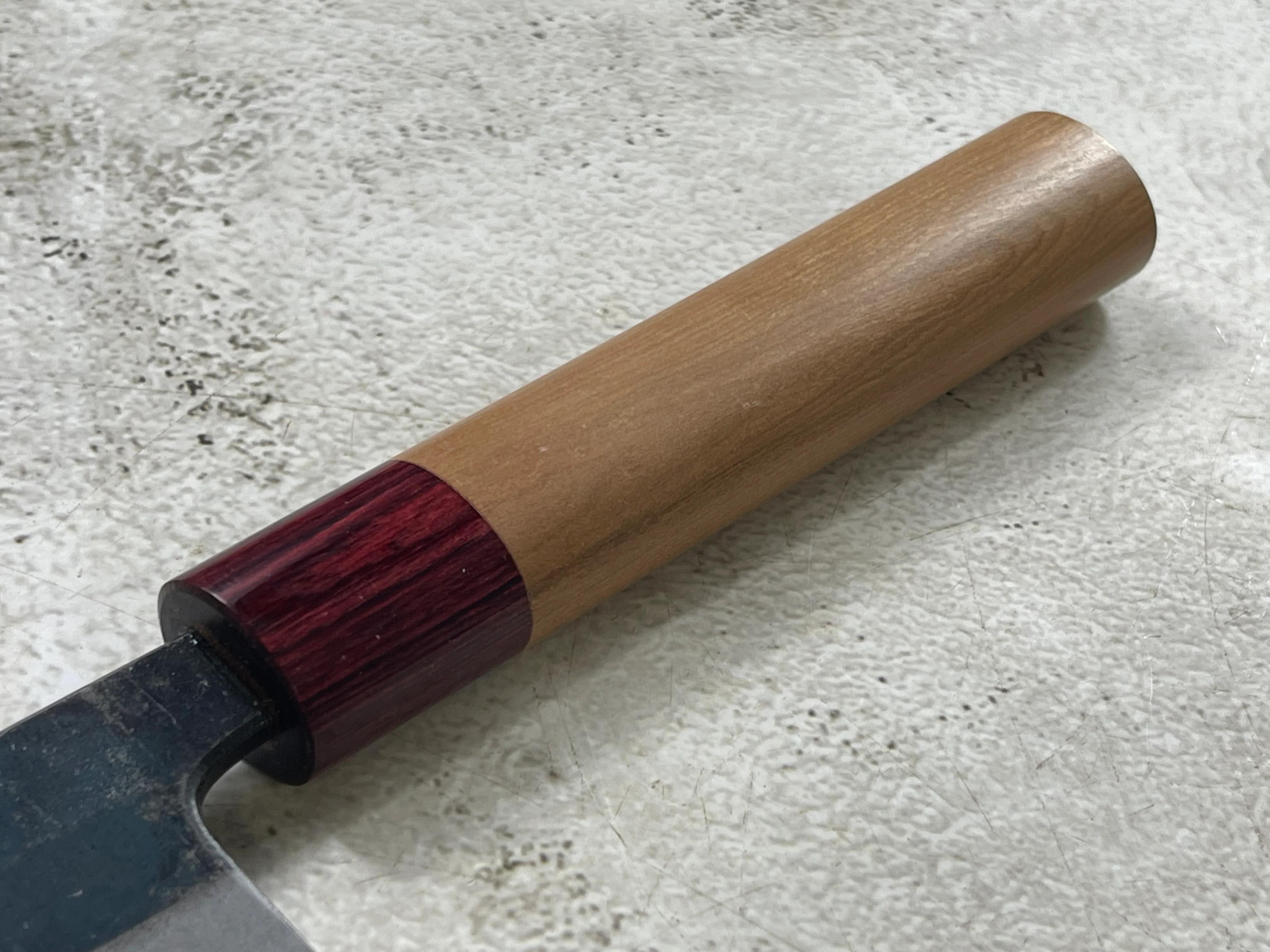 Muneishi Aogami 2 Iron Clad Gyuto 240mm Kurouchi Finish - Image 3