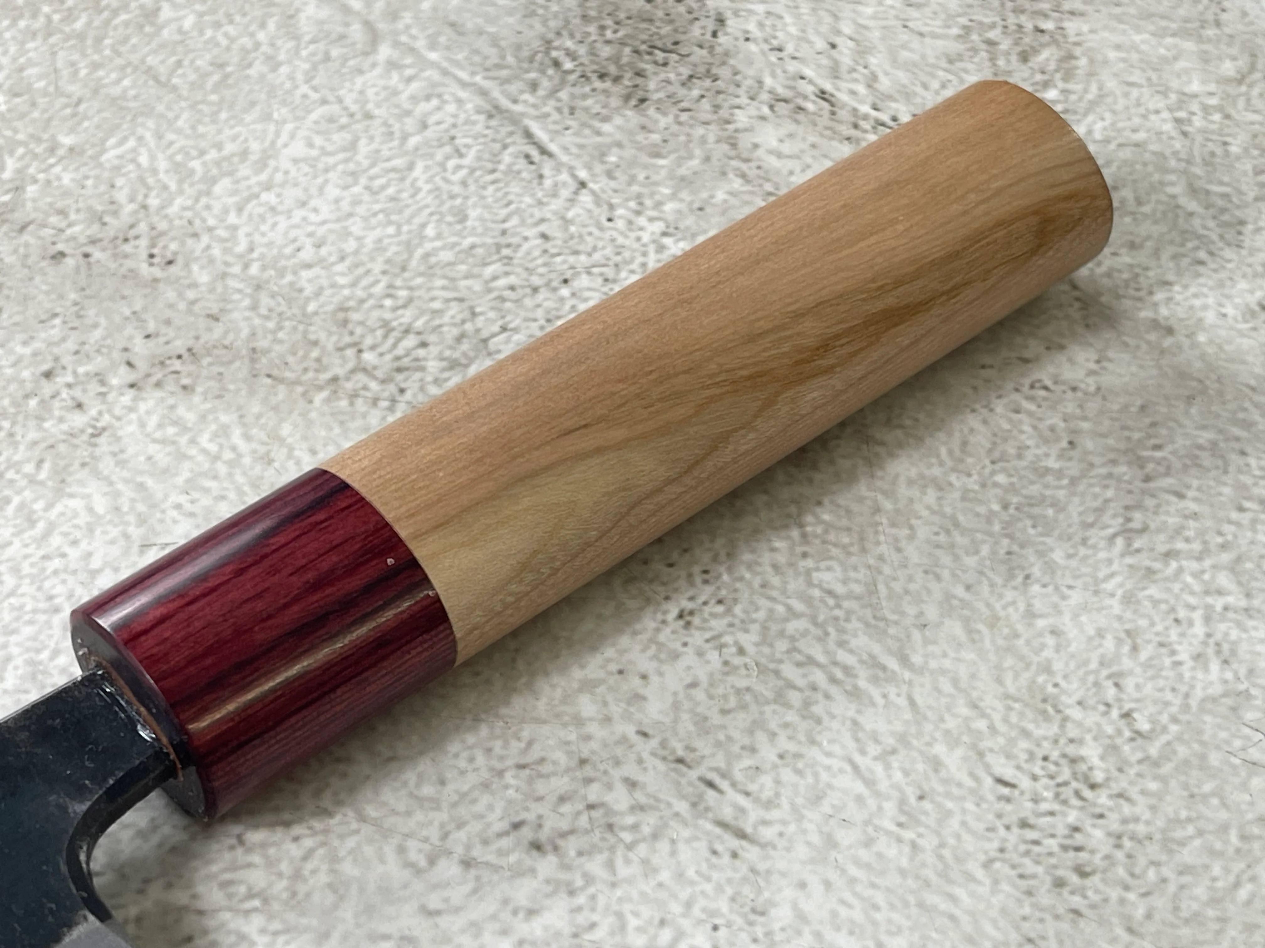 Muneishi Aogami 2 Iron Clad Kiritsuke 180mm Kurouchi Finish - Image 13
