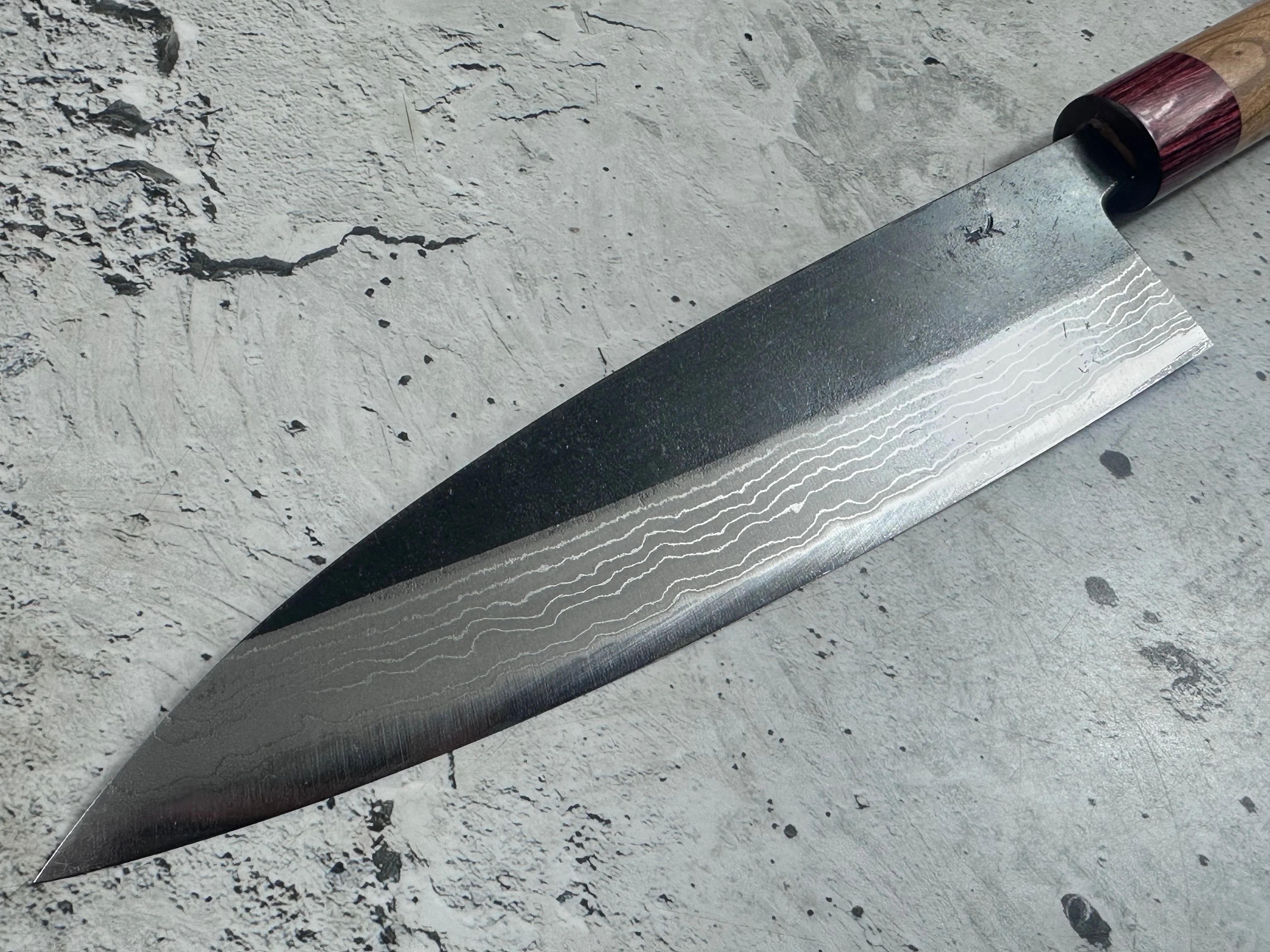 Muneishi Aogami Damascus Gyuto 210mm - Image 10