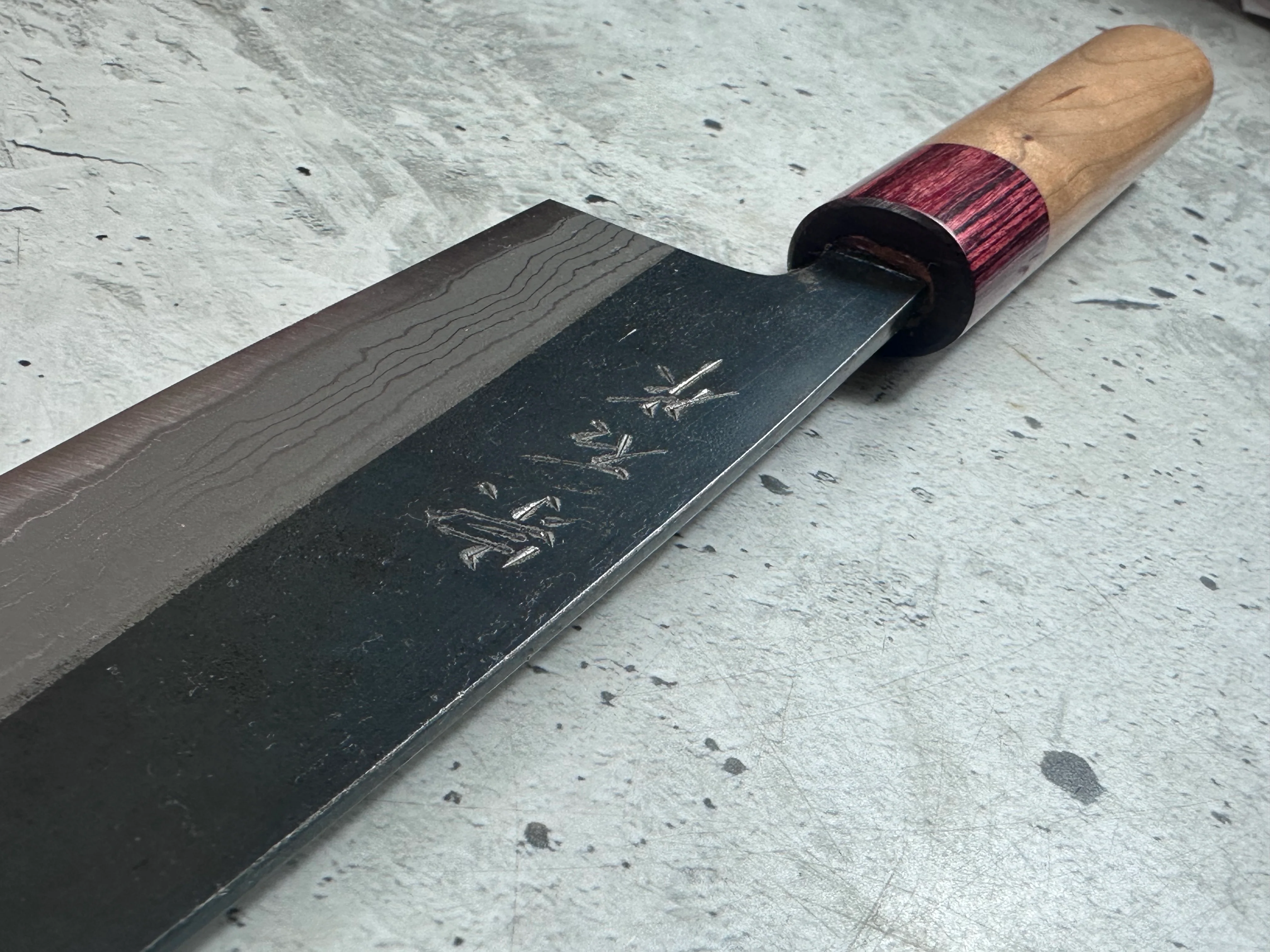 Muneishi Aogami Damascus Gyuto 210mm - Image 12