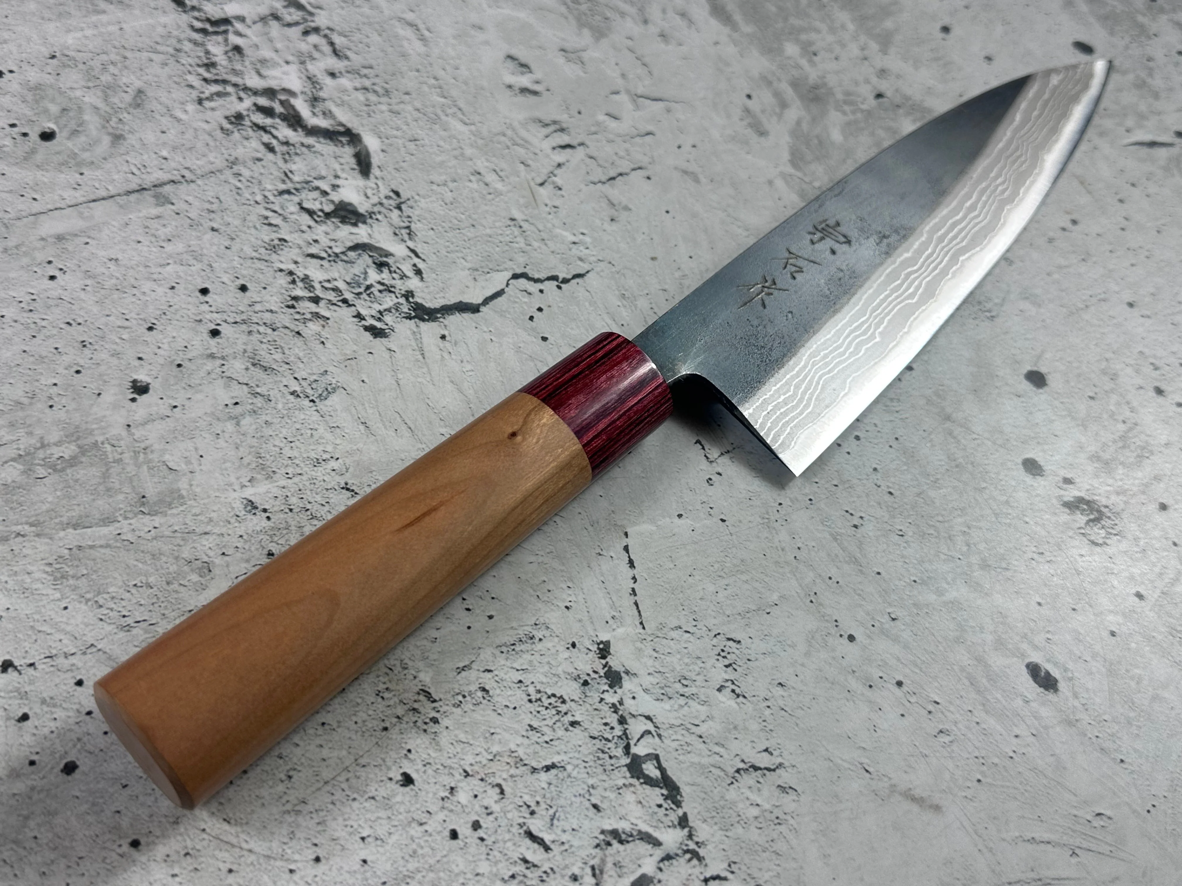 Muneishi Aogami Damascus Gyuto 210mm - Image 3