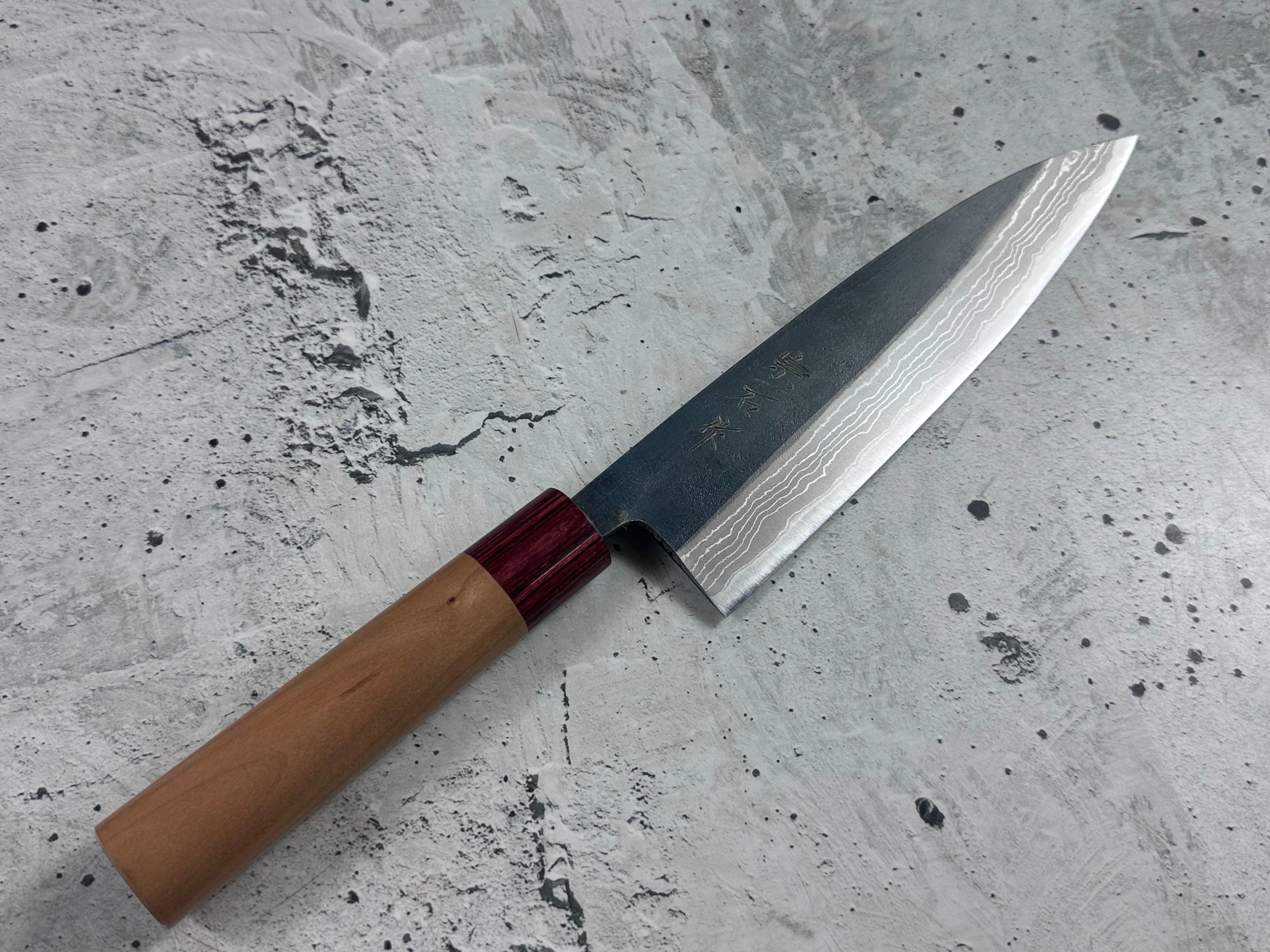 Muneishi Aogami Damascus Gyuto 210mm - Image 4