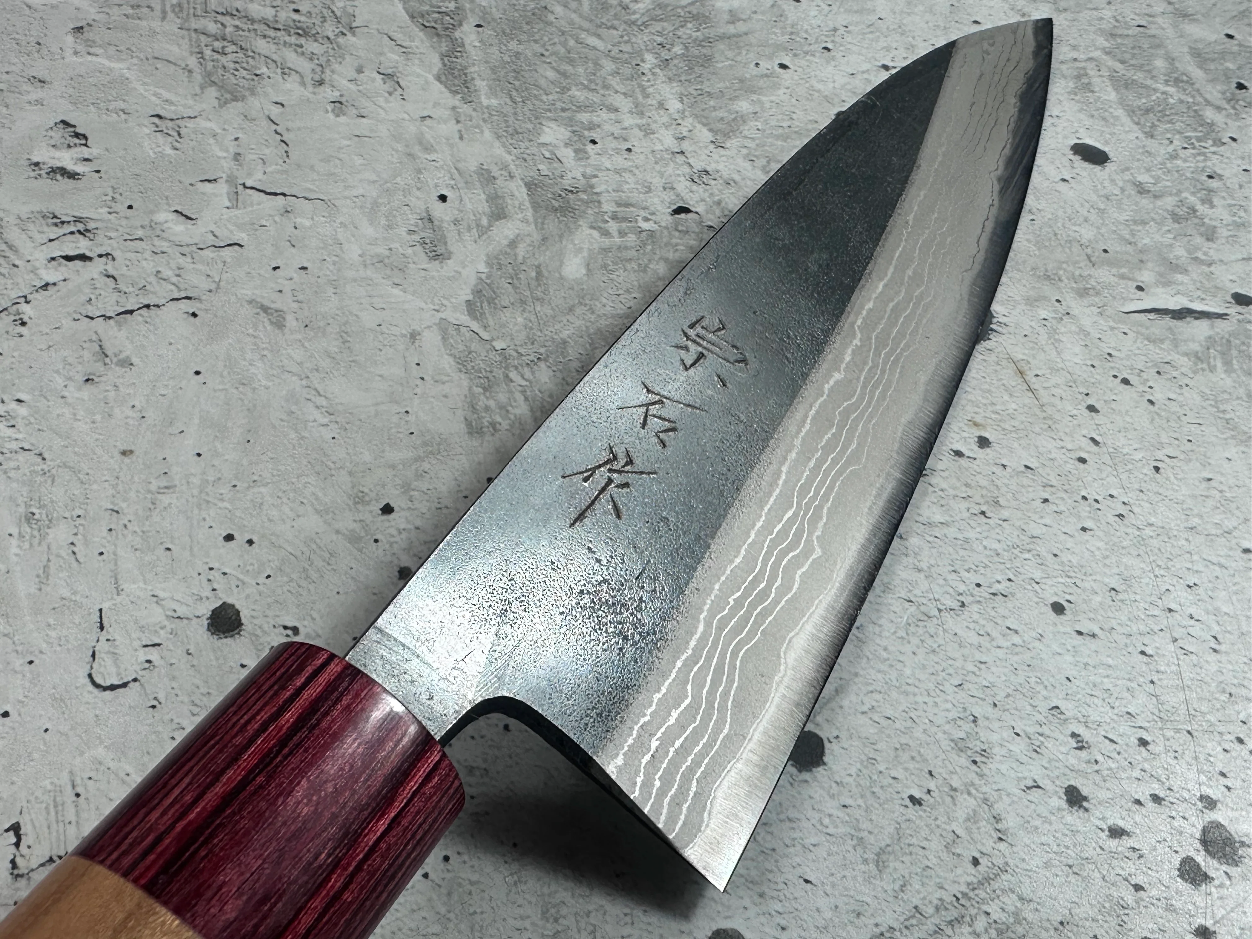 Muneishi Aogami Damascus Gyuto 210mm - Image 8