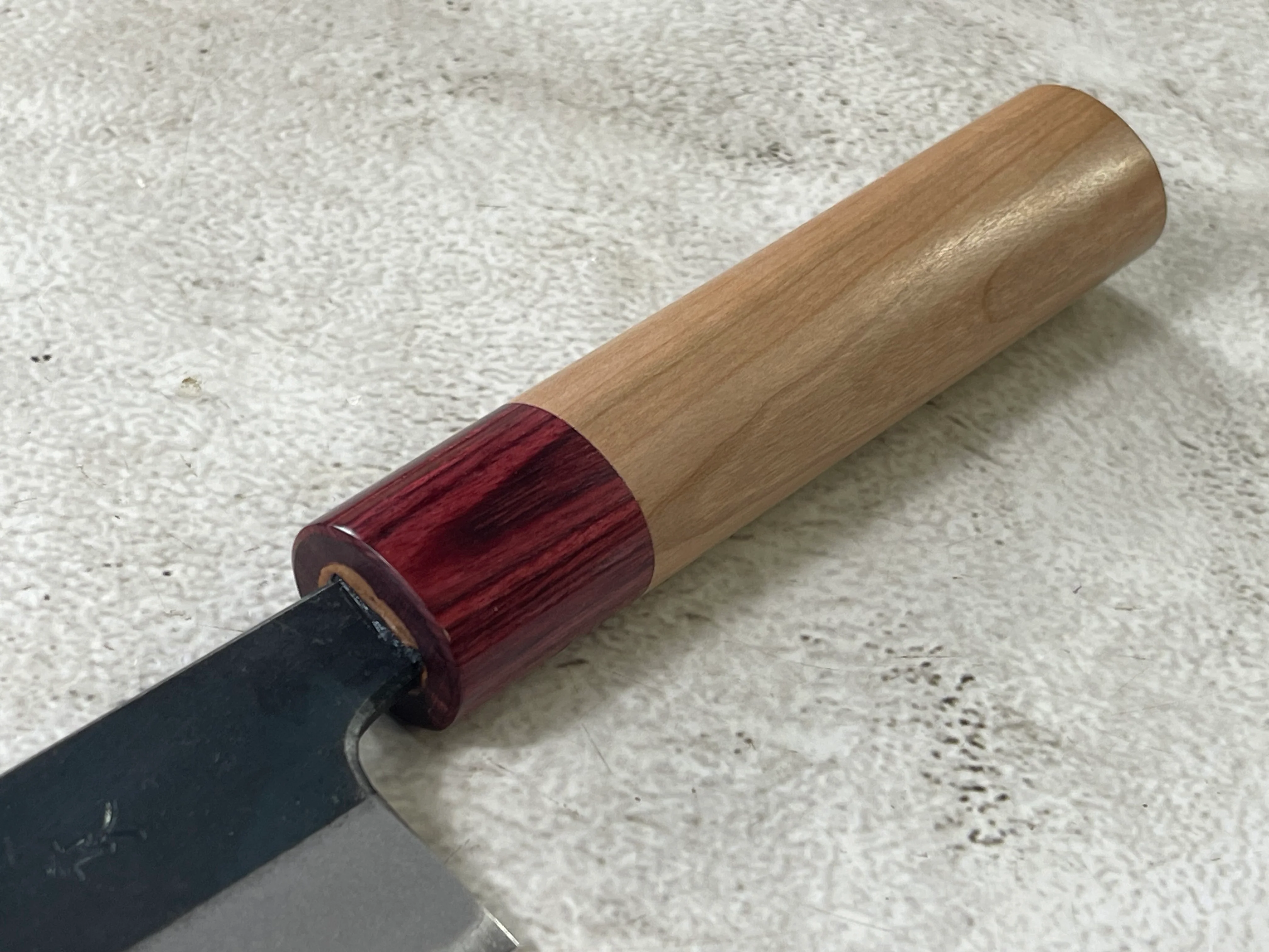 Muneishi Aogami 2 Iron Clad Kiritsuke 165mm Kurouchi Finish - Image 10