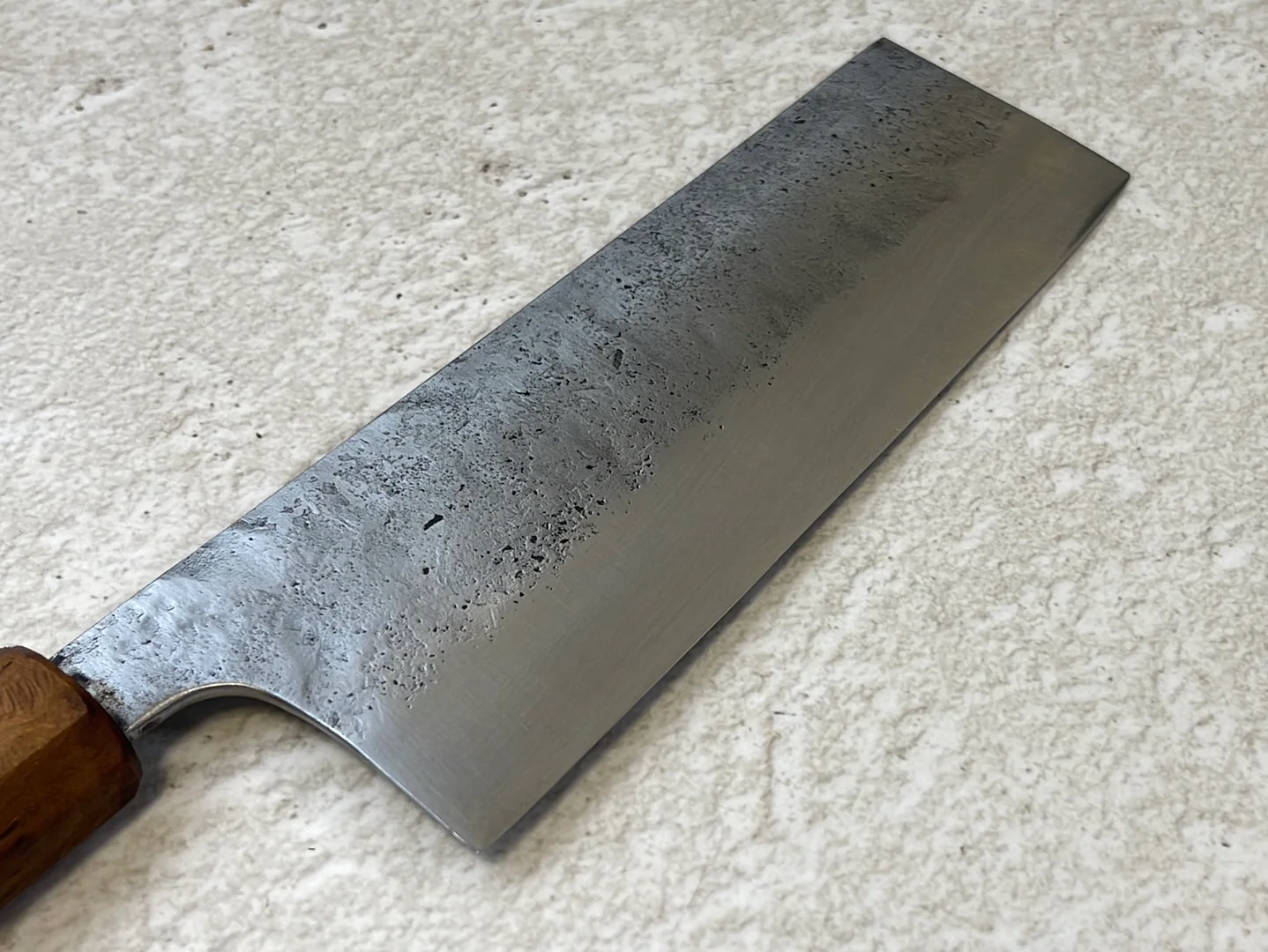 Nakiri 150mm Nashiji Jatiwood Timber Handle - Image 10