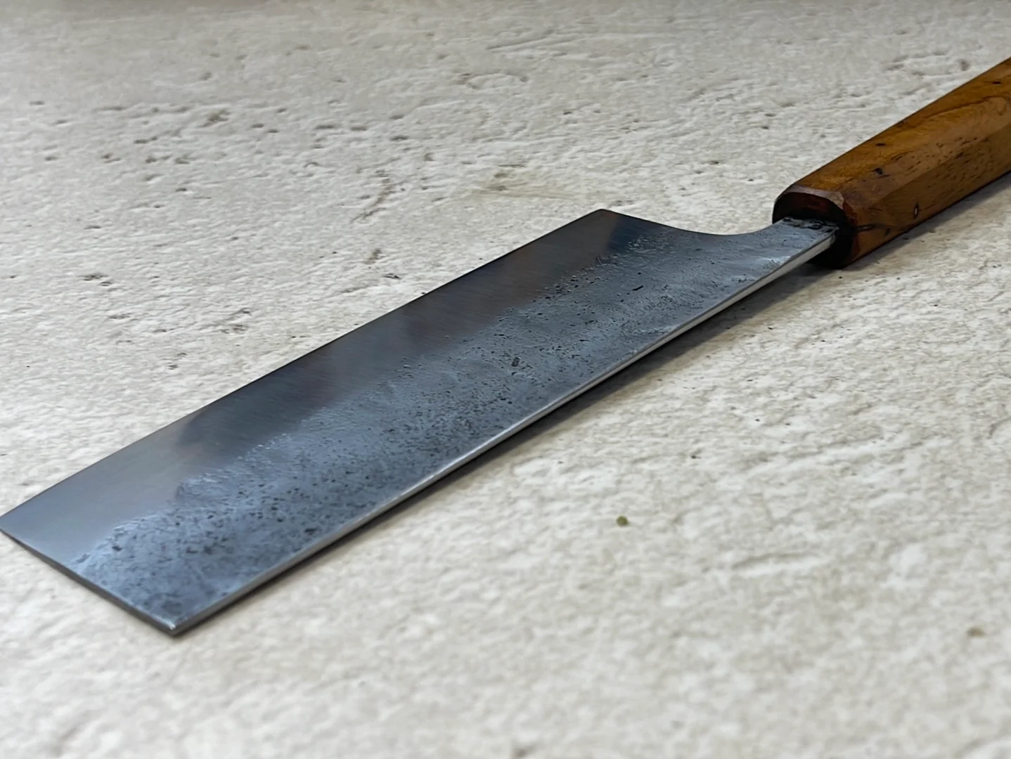 Nakiri 150mm Nashiji Jatiwood Timber Handle - Image 12