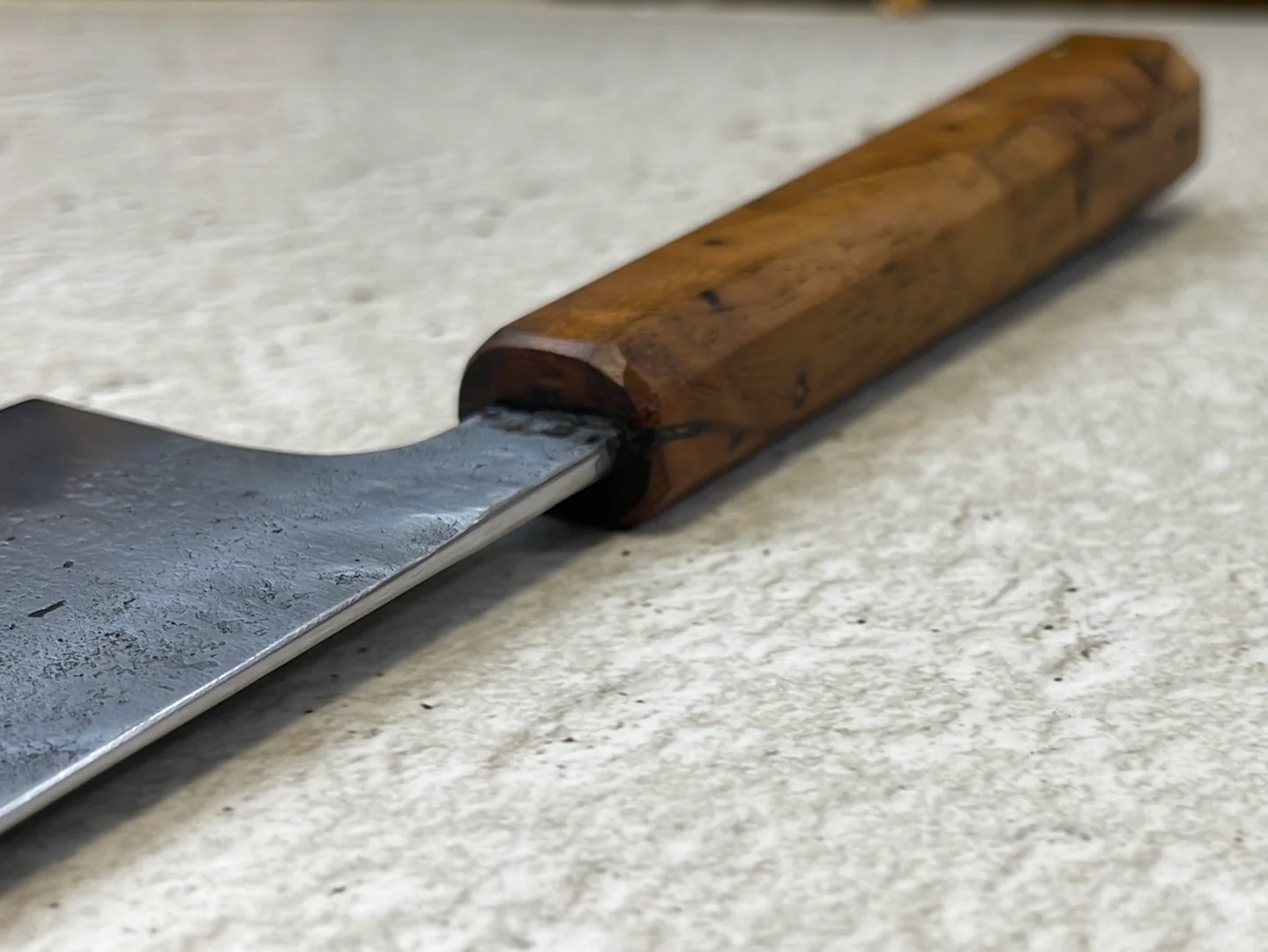 Nakiri 150mm Nashiji Jatiwood Timber Handle - Image 13