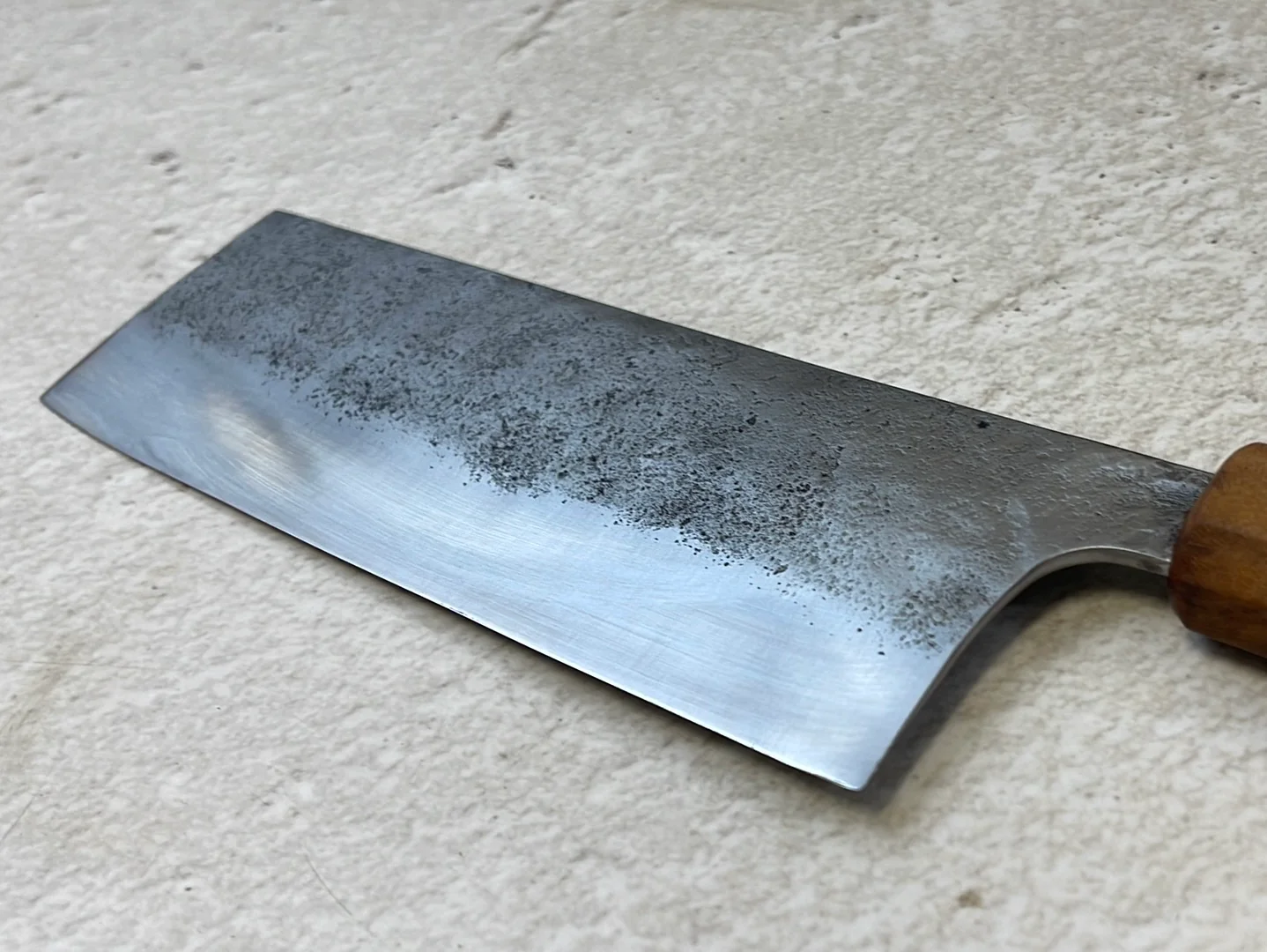 Nakiri 150mm Nashiji Jatiwood Timber Handle - Image 3