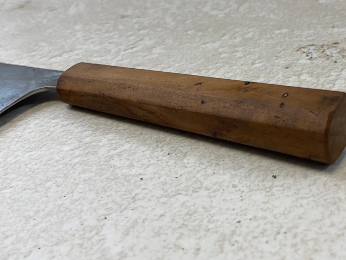 Nakiri 150mm Nashiji Jatiwood Timber Handle - Image 4
