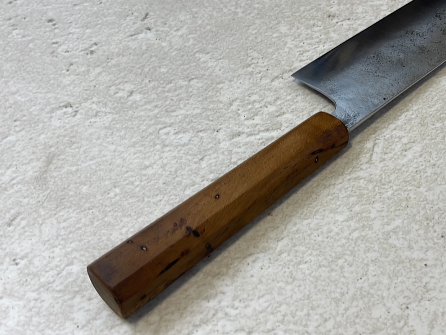 Nakiri 150mm Nashiji Jatiwood Timber Handle - Image 5