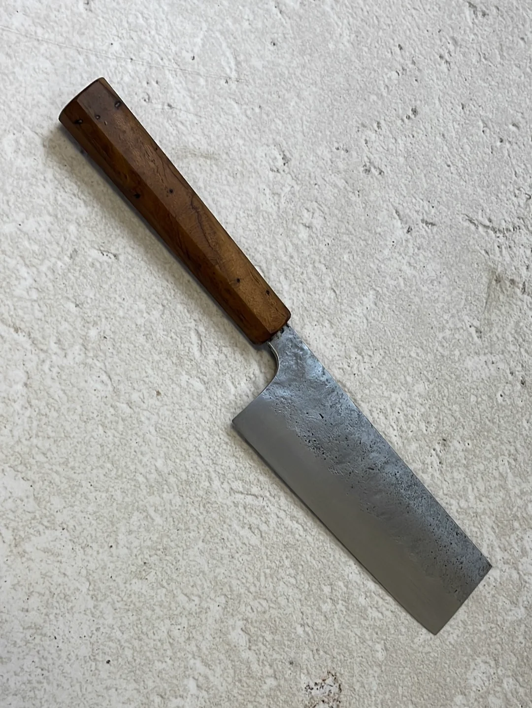 Nakiri 150mm Nashiji Jatiwood Timber Handle - Image 8