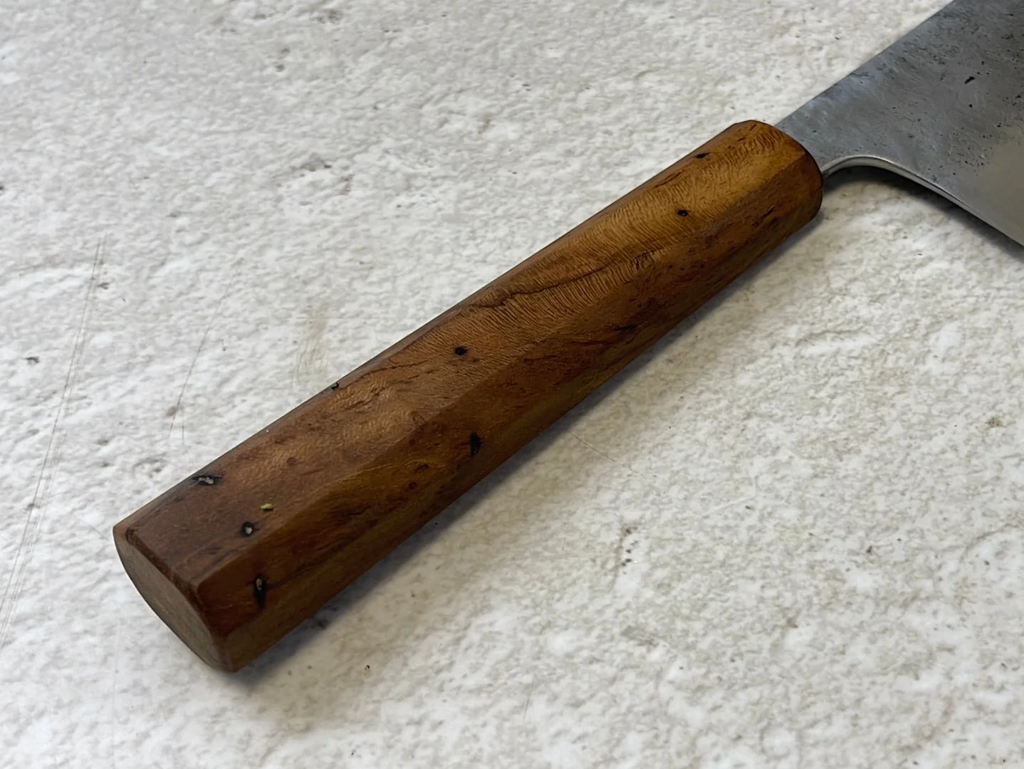 Nakiri 150mm Nashiji Jatiwood Timber Handle - Image 9