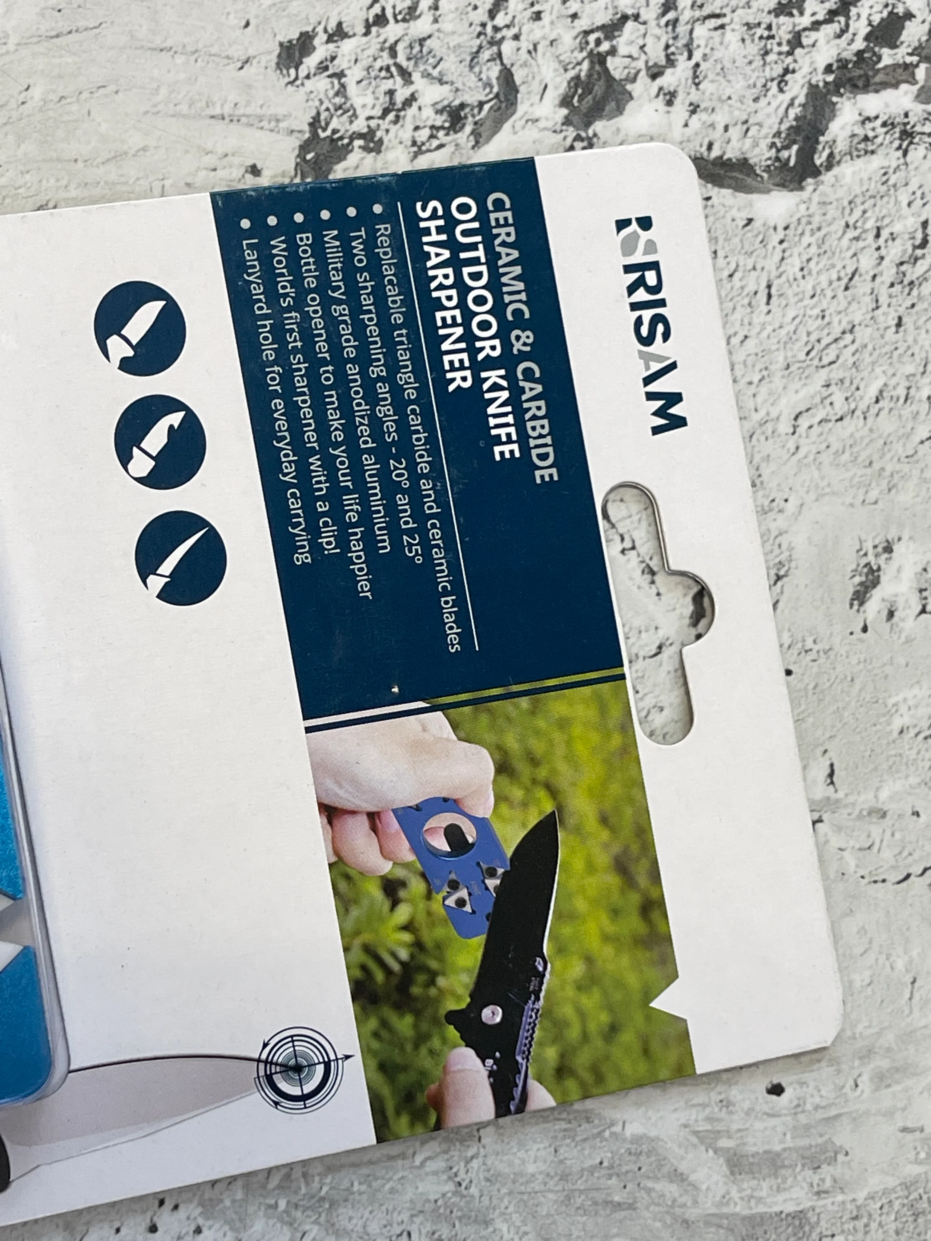 New Risan Ceramic & Carbide Outdoor Knife Sharpener - Image 2