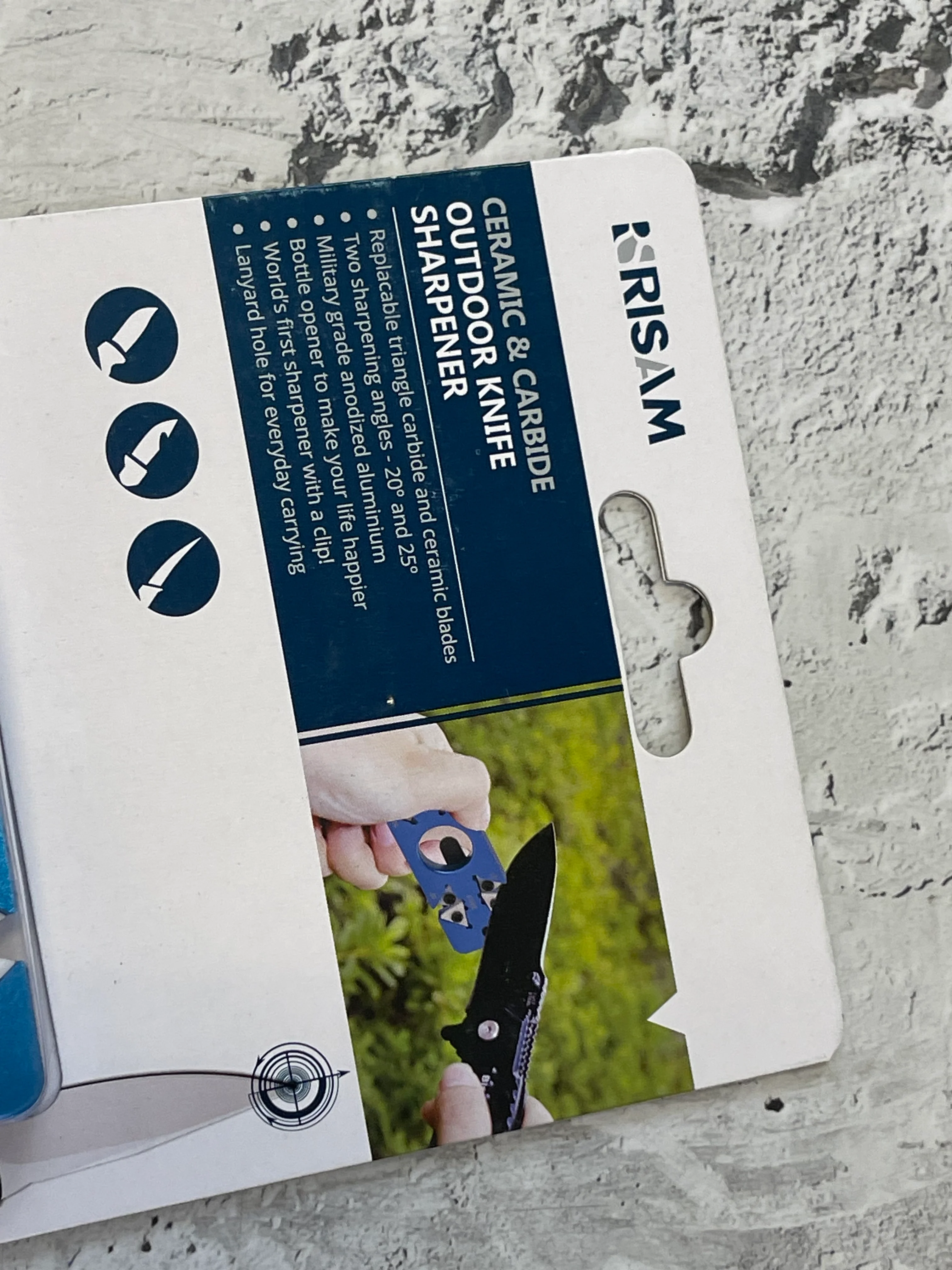 New Risan Ceramic & Carbide Outdoor Knife Sharpener - Image 3