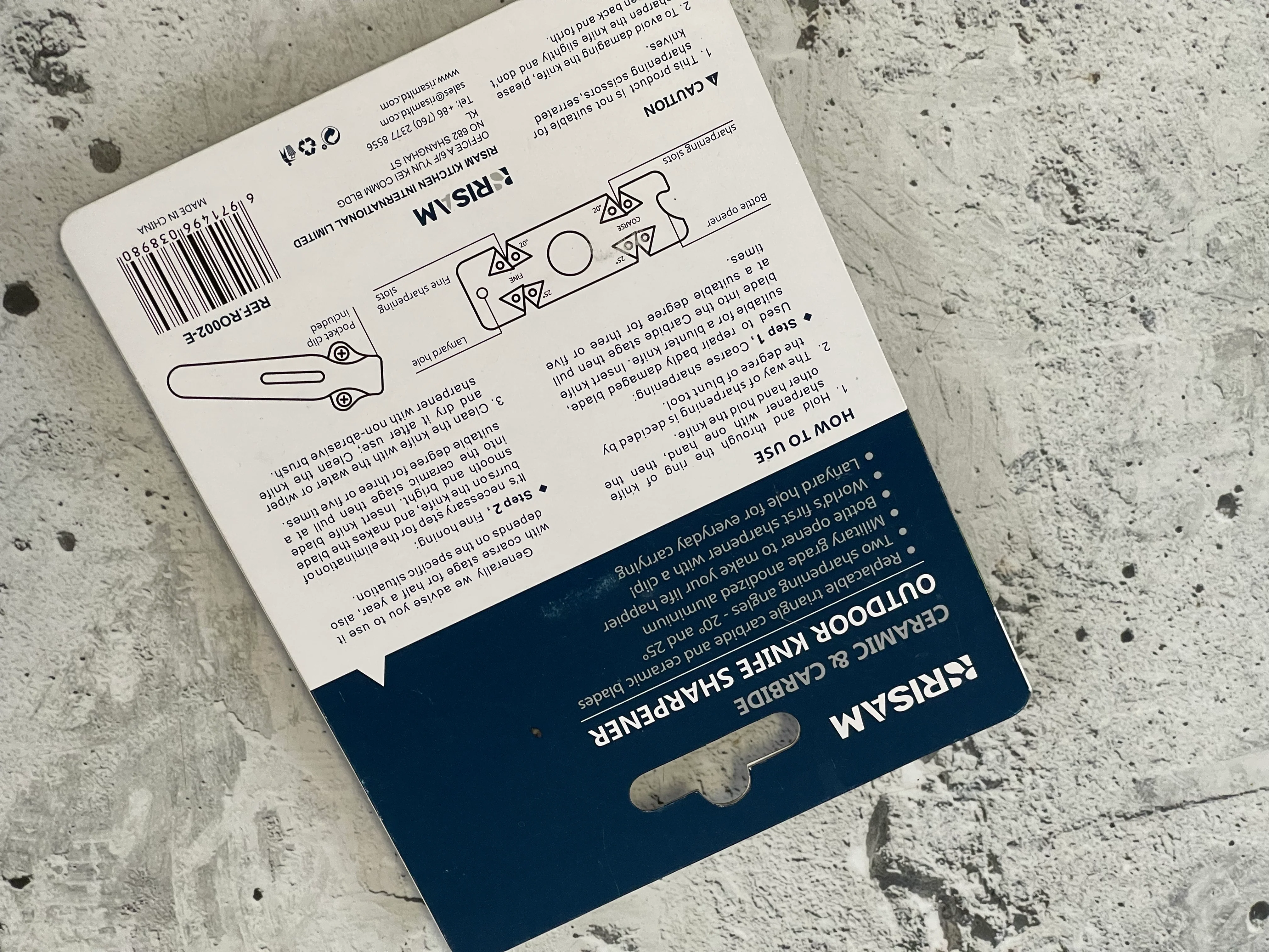 New Risan Ceramic & Carbide Outdoor Knife Sharpener - Image 4