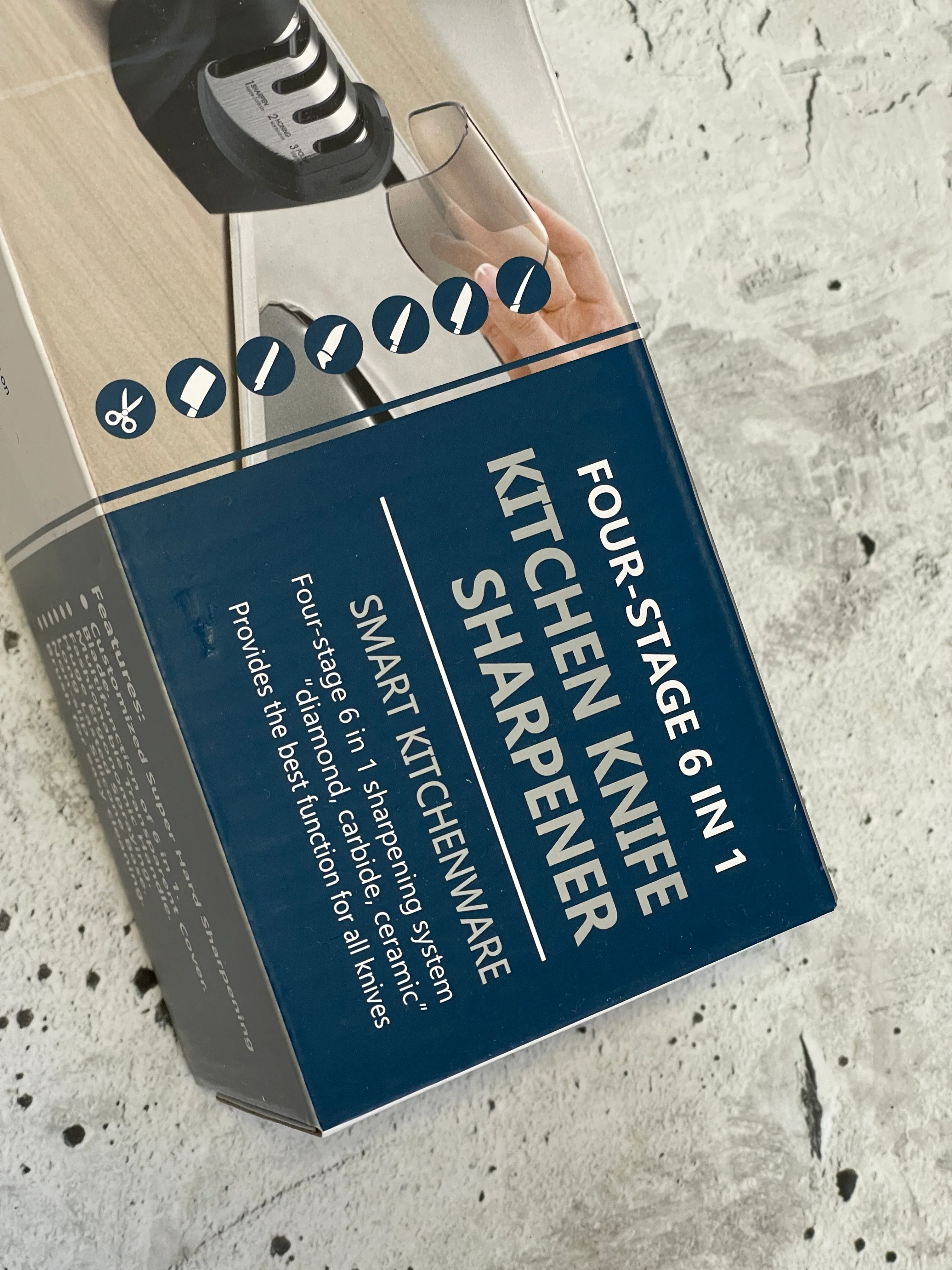 New Risan Four Stage 6 in 1 Kitchen Knife Sharpener - Image 3