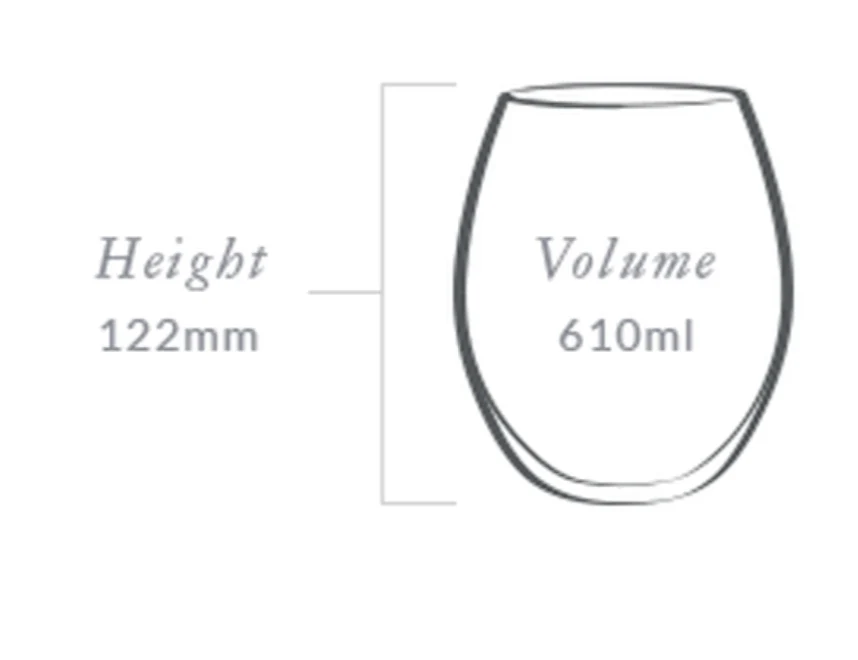 Plumm Outdoors Stemless RED Wine Glass (Four Pack) - Image 4