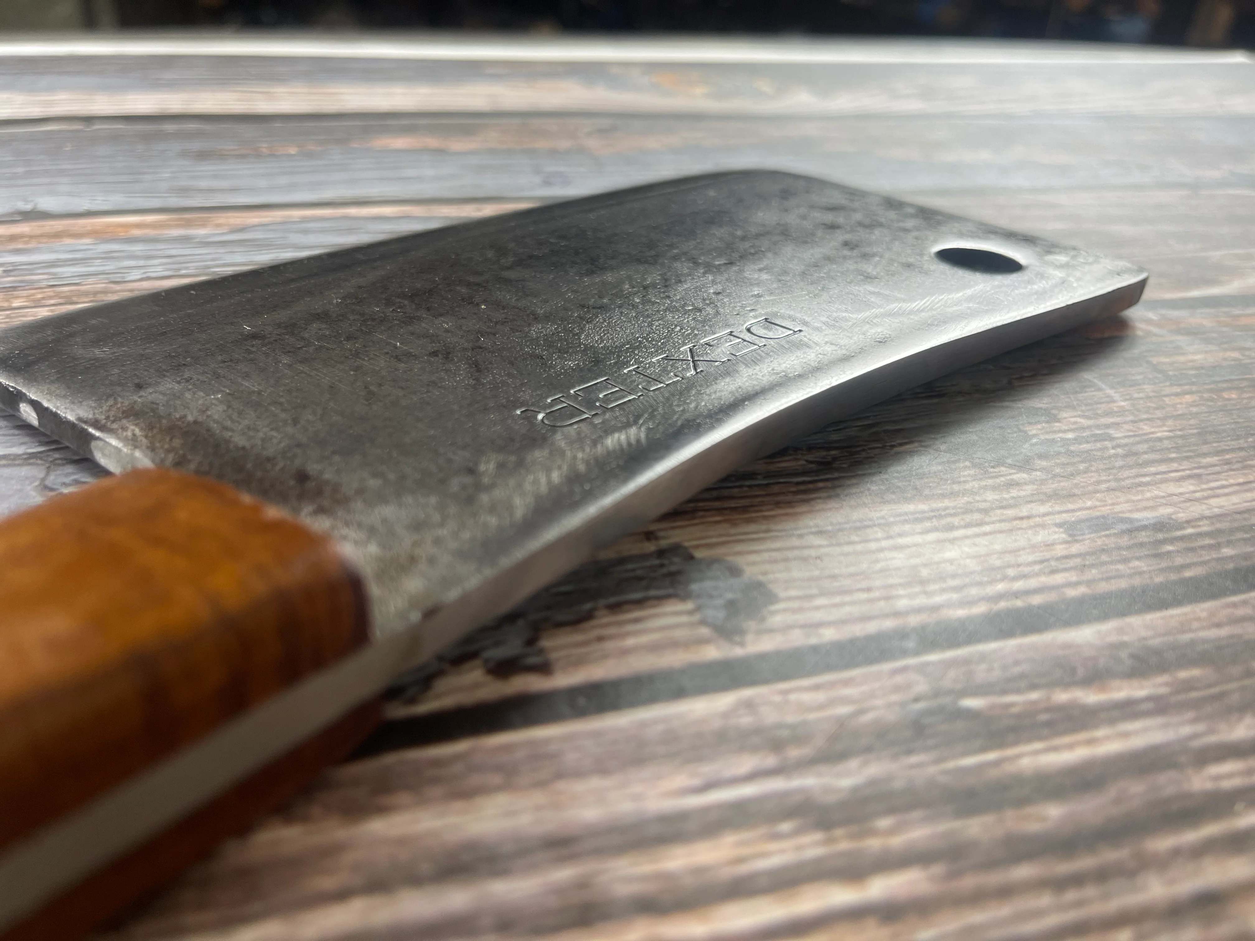 Premium Vintage Dexter Butcher Cleaver Knife 200mm Carbon Steel 🇺🇸 - Image 11