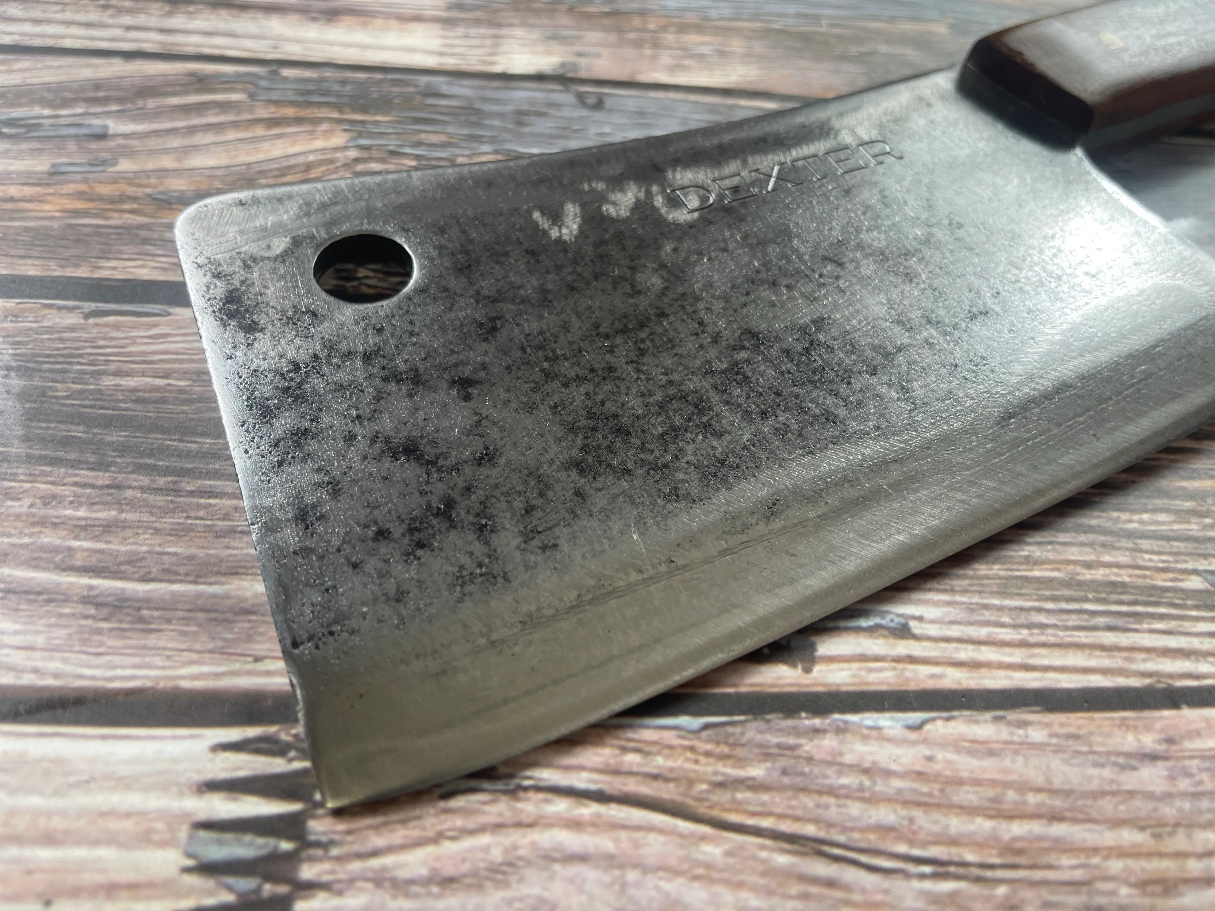 Premium Vintage Dexter Butcher Cleaver Knife 200mm Carbon Steel 🇺🇸 - Image 3