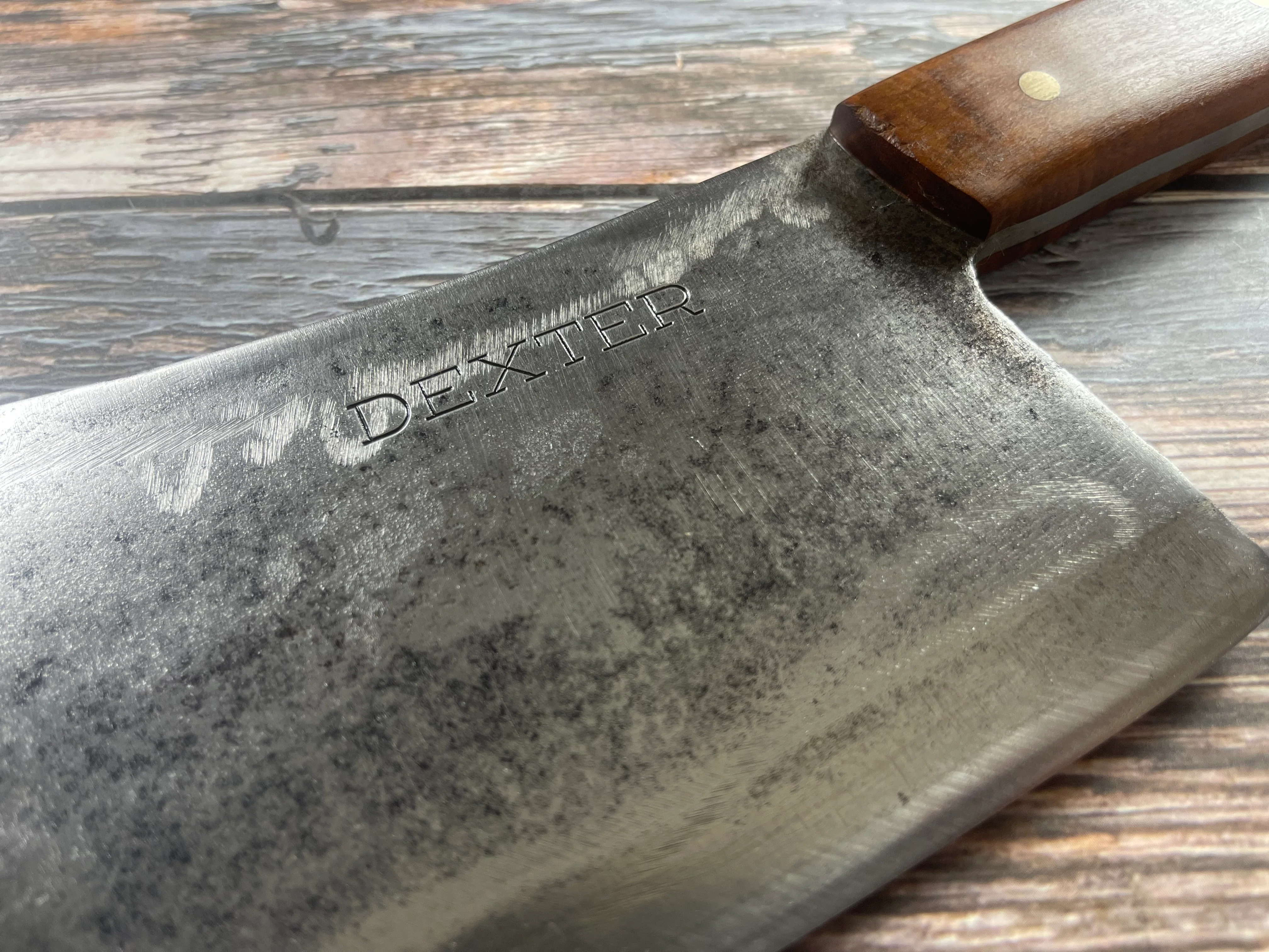 Premium Vintage Dexter Butcher Cleaver Knife 200mm Carbon Steel 🇺🇸 - Image 6
