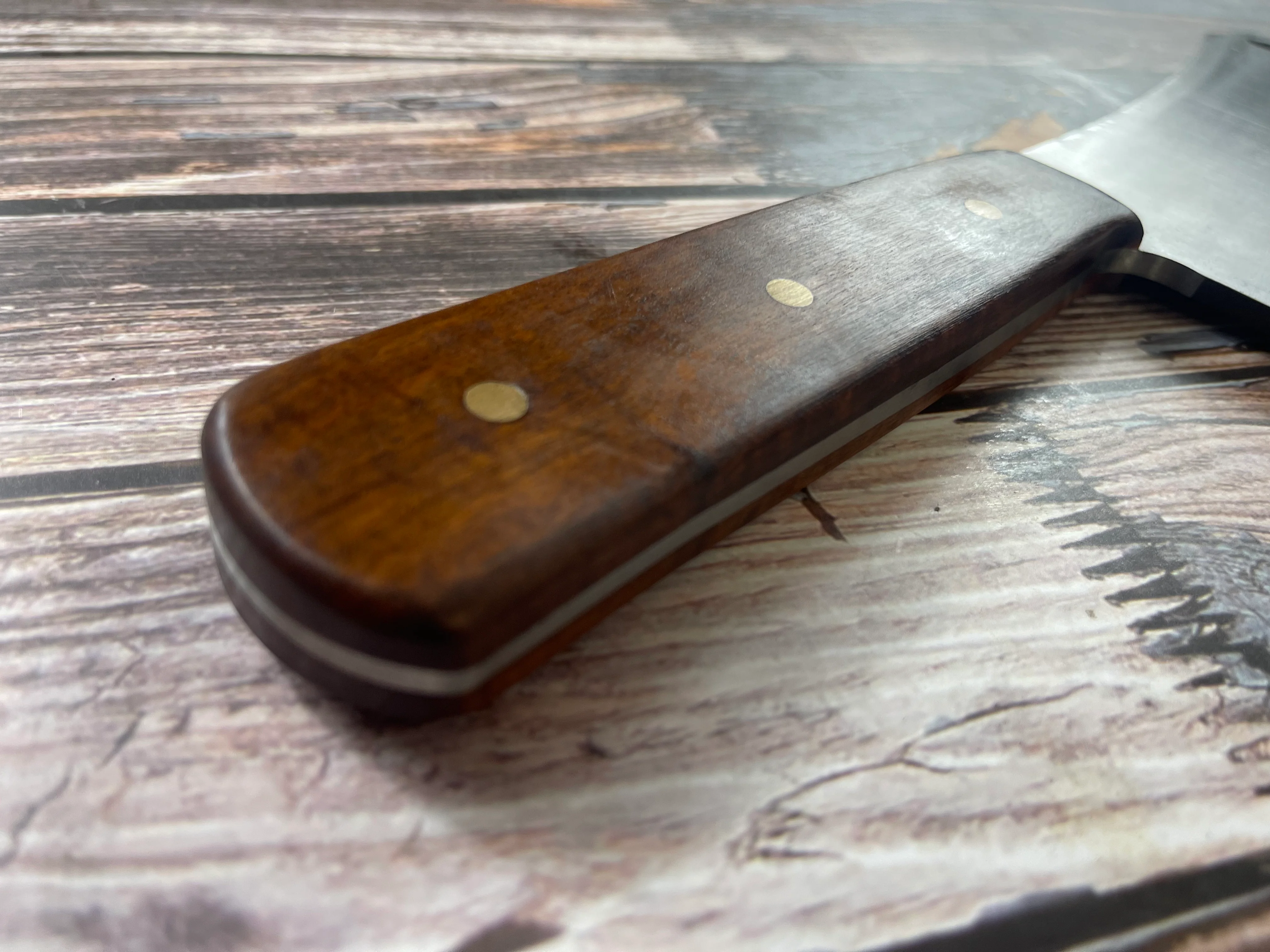 Premium Vintage Gustav Emil Ern Butcher Cleaver Knife 250mm Carbon Steel 🇩🇪 - Image 13