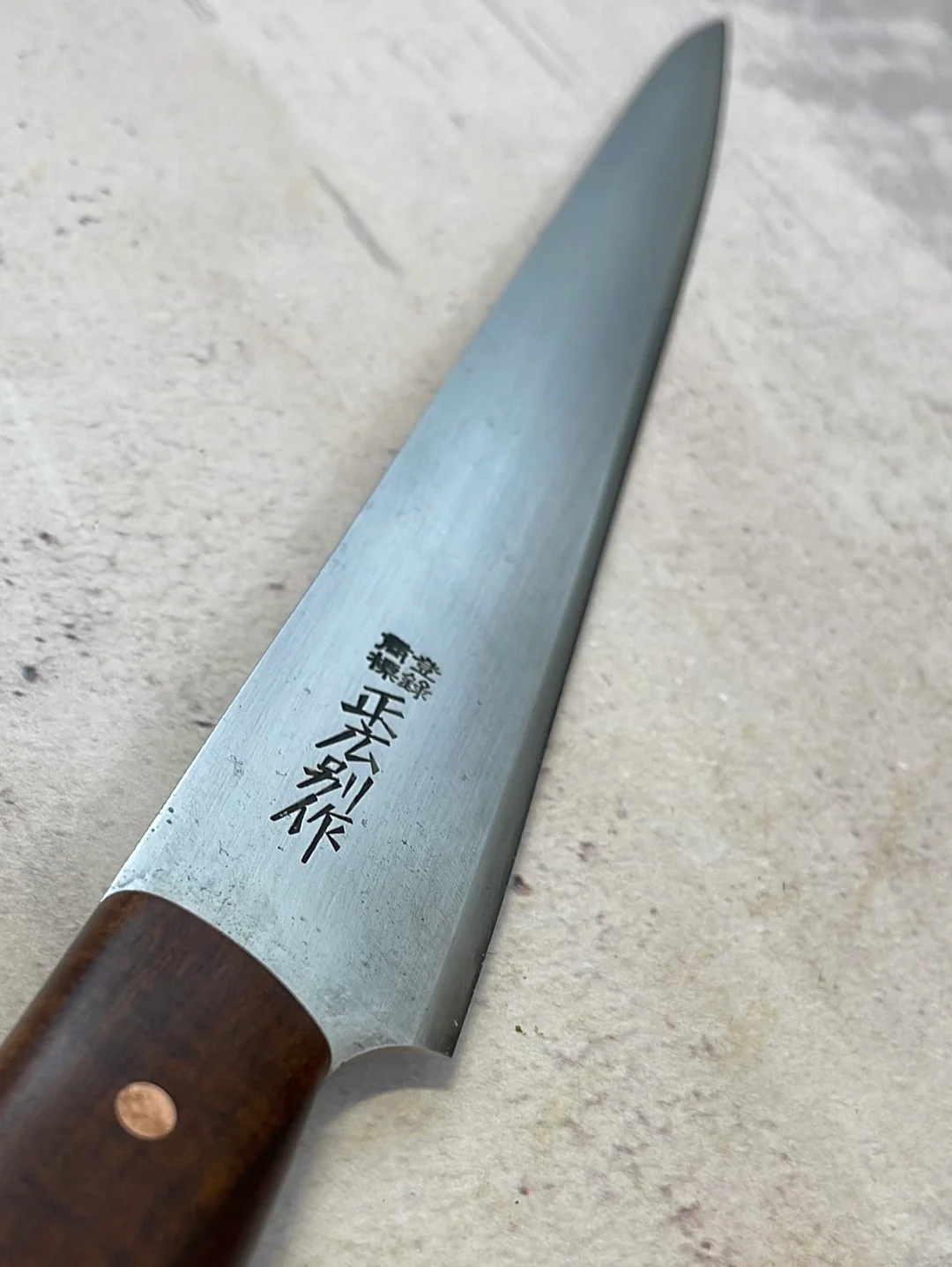 Premium Vintage Japanese Carving Knife 250mm Carbon Steel 🇯🇵 - Image 5