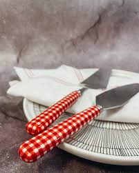 Spaghetti Spoon Red Gingham | Sabre Paris - Image 3
