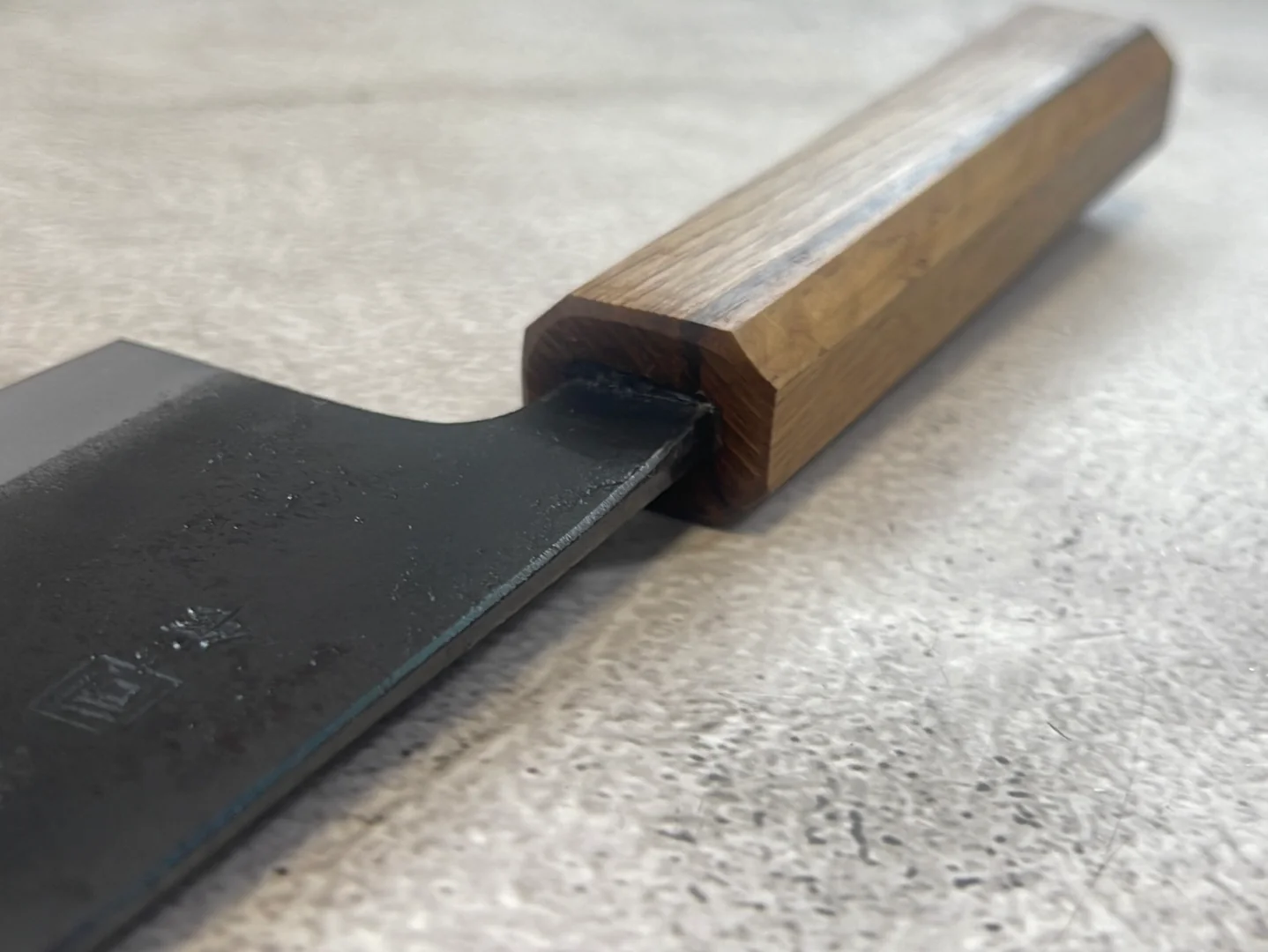 Tsukasa Shiro Kuro 165mm Nakiri - Shirogami Steel - Oak Octagnon Handle - Image 16