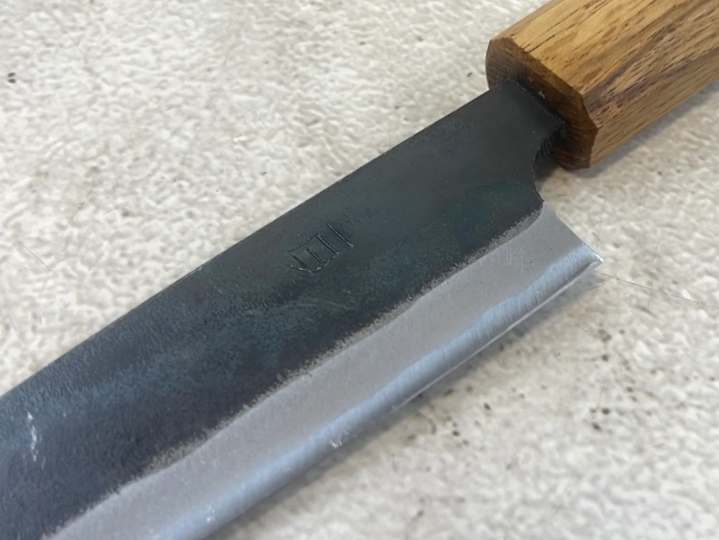 Tsukasa Shiro Kuro 135mm Yanagi- Shirogami Steel - Oak Octagnon Handle - Image 12