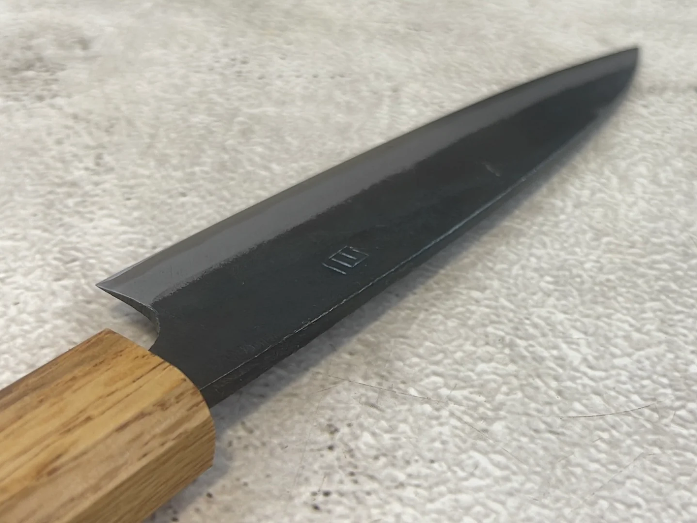 Tsukasa Shiro Kuro 135mm Yanagi- Shirogami Steel - Oak Octagnon Handle - Image 15