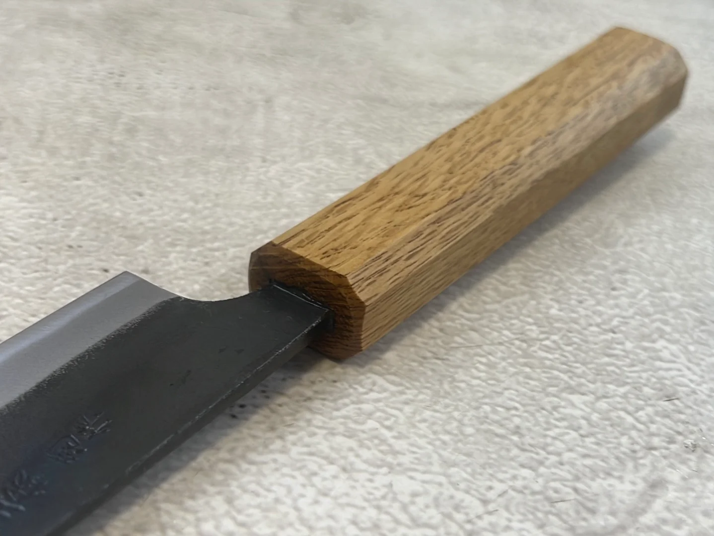 Tsukasa Shiro Kuro 135mm Yanagi- Shirogami Steel - Oak Octagnon Handle - Image 9