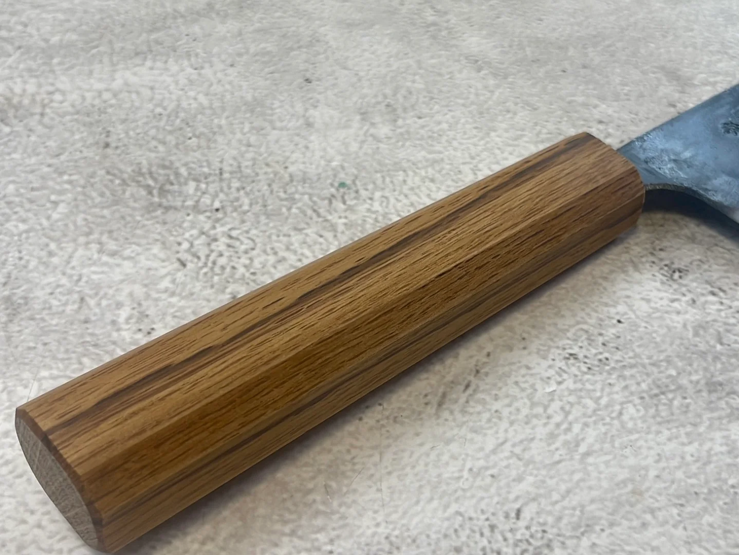 Tsukasa Shiro Kuro 150mm Bunka- Shirogami Steel - Oak Octagnon Handle - Image 12