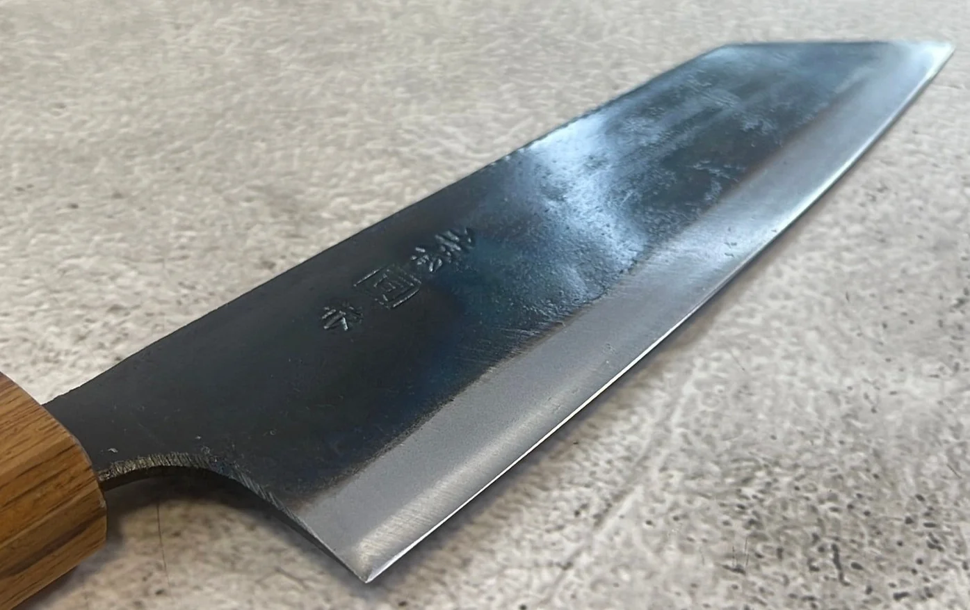 Tsukasa Shiro Kuro 150mm Bunka- Shirogami Steel - Oak Octagnon Handle - Image 13
