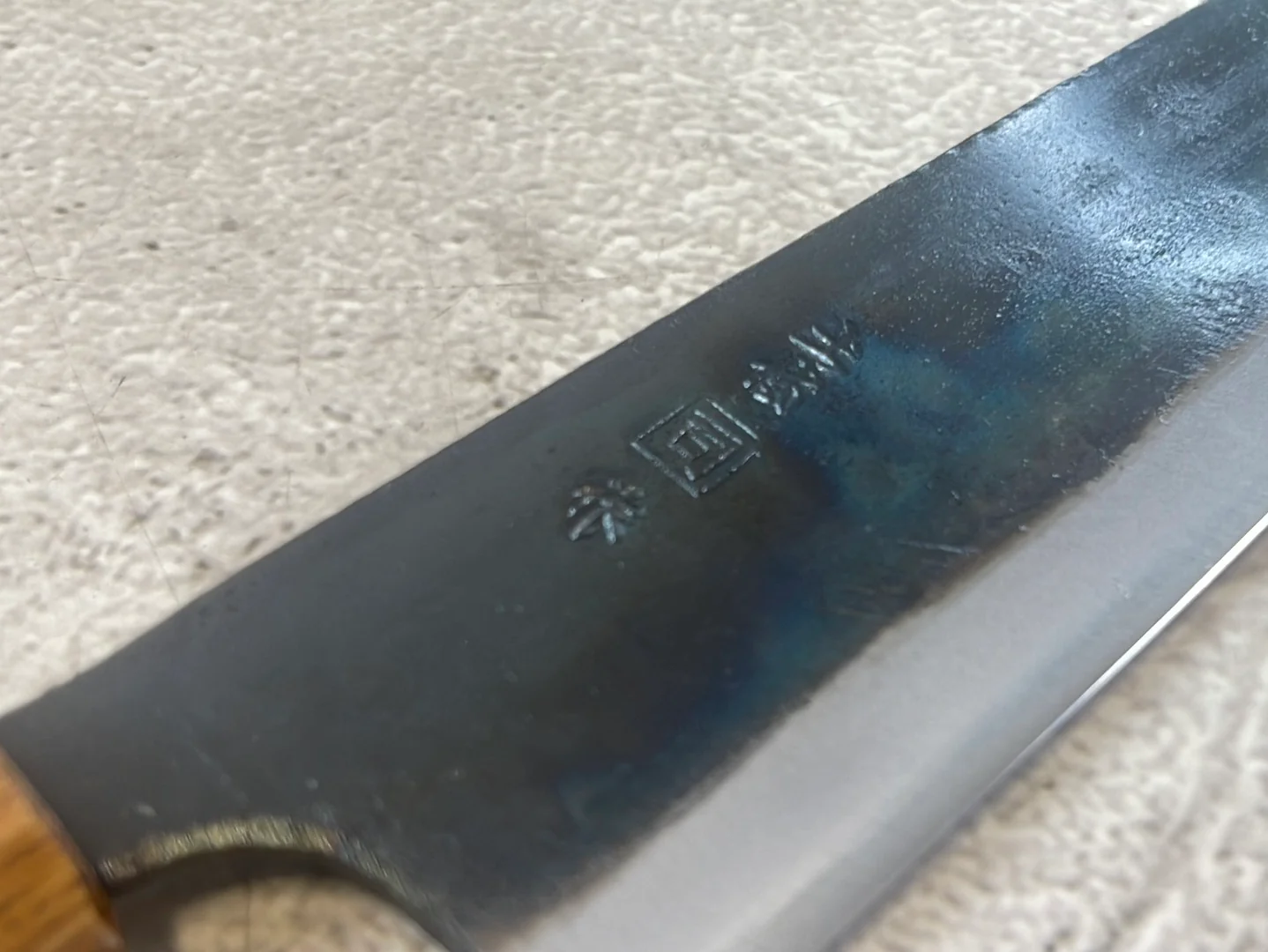 Tsukasa Shiro Kuro 150mm Bunka- Shirogami Steel - Oak Octagnon Handle - Image 14