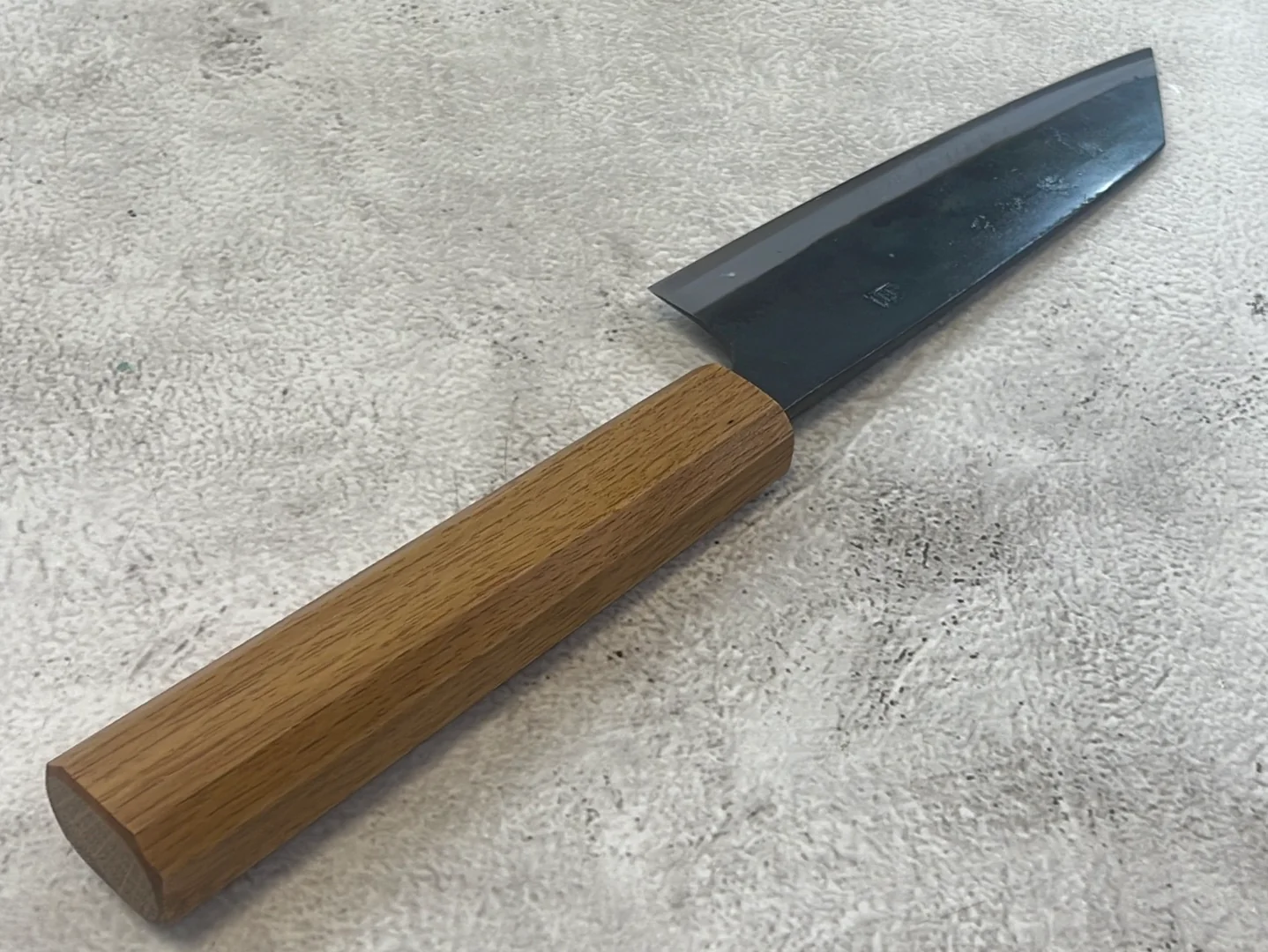 Tsukasa Shiro Kuro 150mm Bunka- Shirogami Steel - Oak Octagnon Handle - Image 8