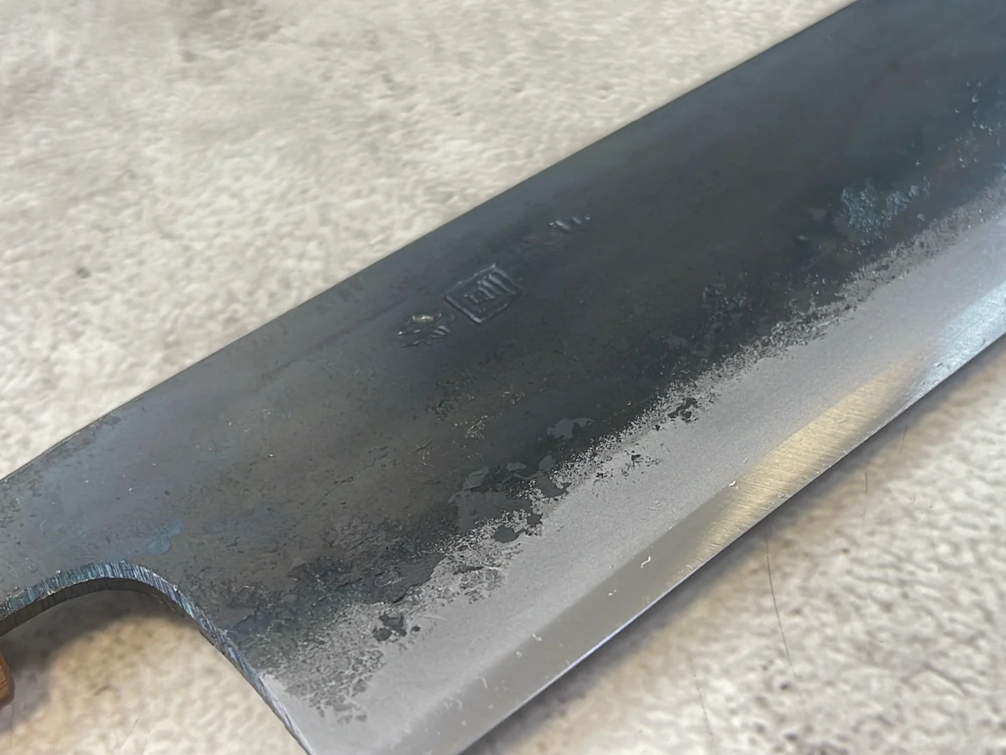 Tsukasa Shiro Kuro 180mm Nakiri - Shirogami Steel - Oak Octagnon Handle - Image 13