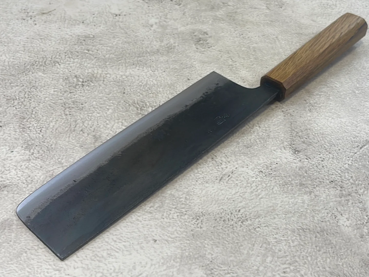 Tsukasa Shiro Kuro 180mm Nakiri - Shirogami Steel - Oak Octagnon Handle - Image 14