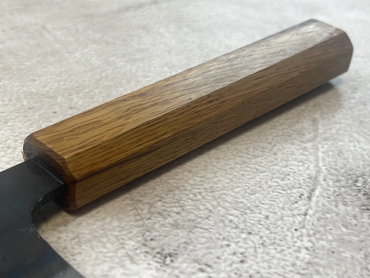 Tsukasa Shiro Kuro 180mm Nakiri - Shirogami Steel - Oak Octagnon Handle - Image 7