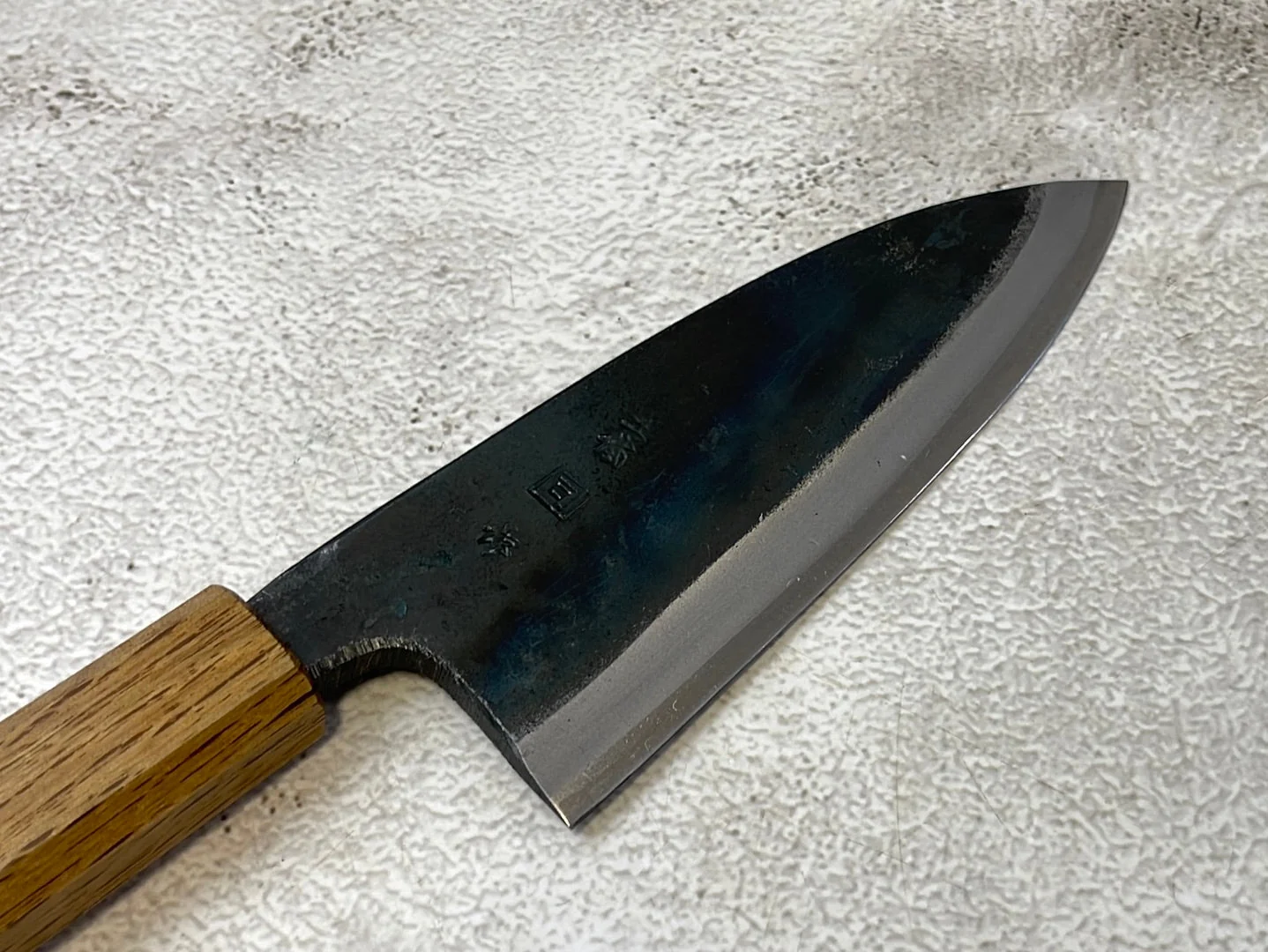 Tsukasa Shiro Kuro 135mm Deba - Shirogami Steel - Oak Octagnon Handle - Image 11